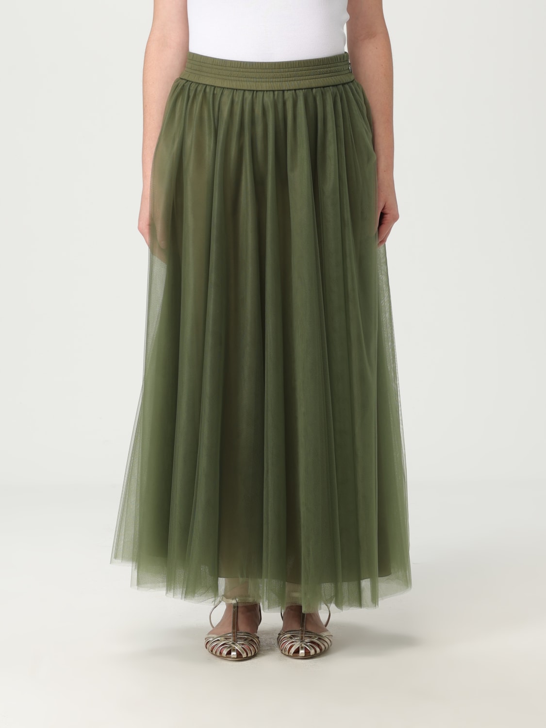 FABIANA FILIPPI GONNA: Gonna Fabiana Filippi in tulle , Verde - Img 1