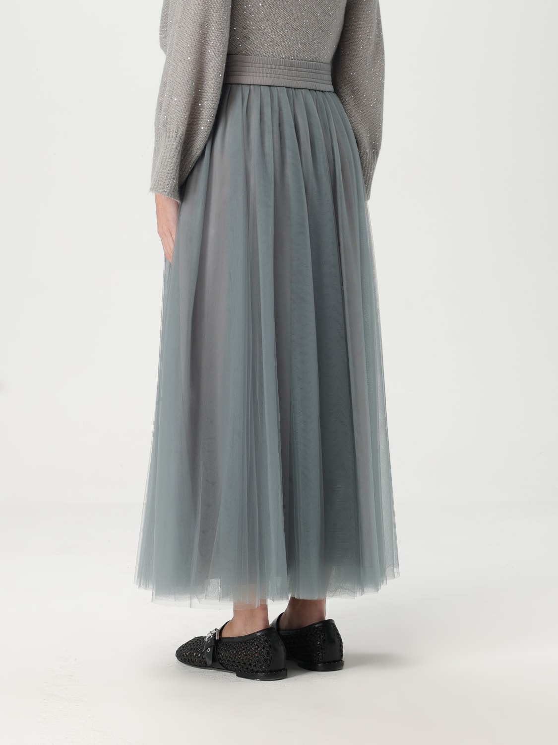 FABIANA FILIPPI GONNA: Gonna Fabiana Filippi in tulle , Grigio - Img 3