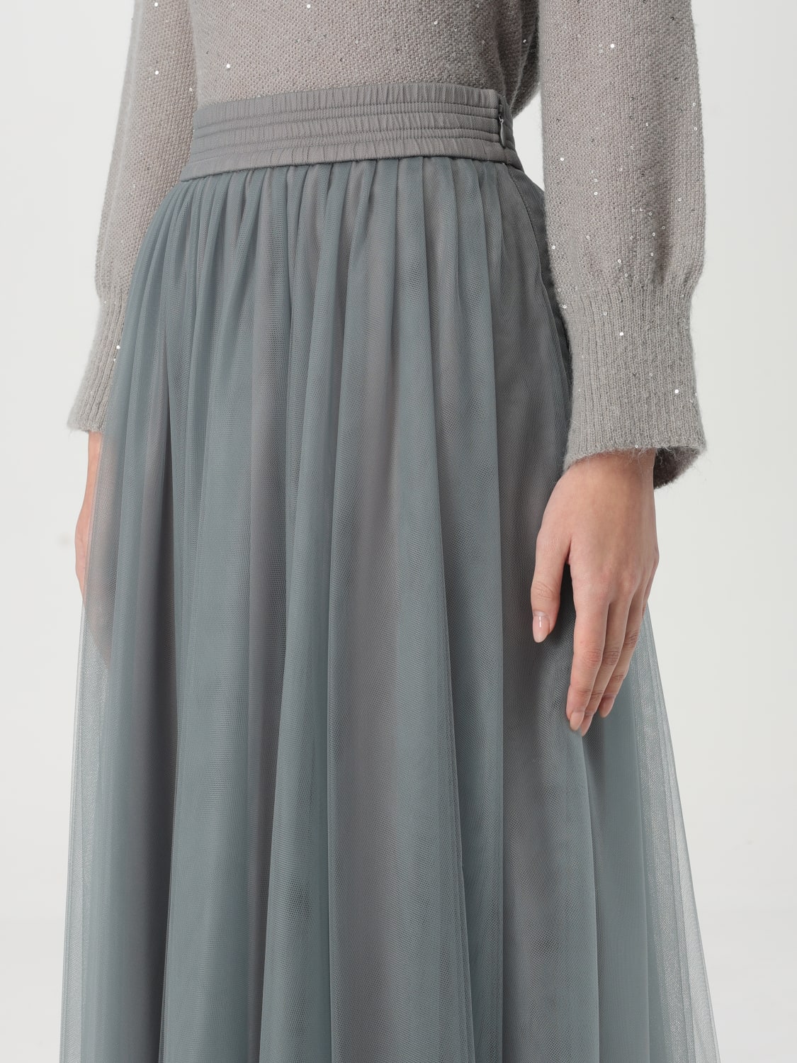 FABIANA FILIPPI GONNA: Gonna Fabiana Filippi in tulle , Grigio - Img 4