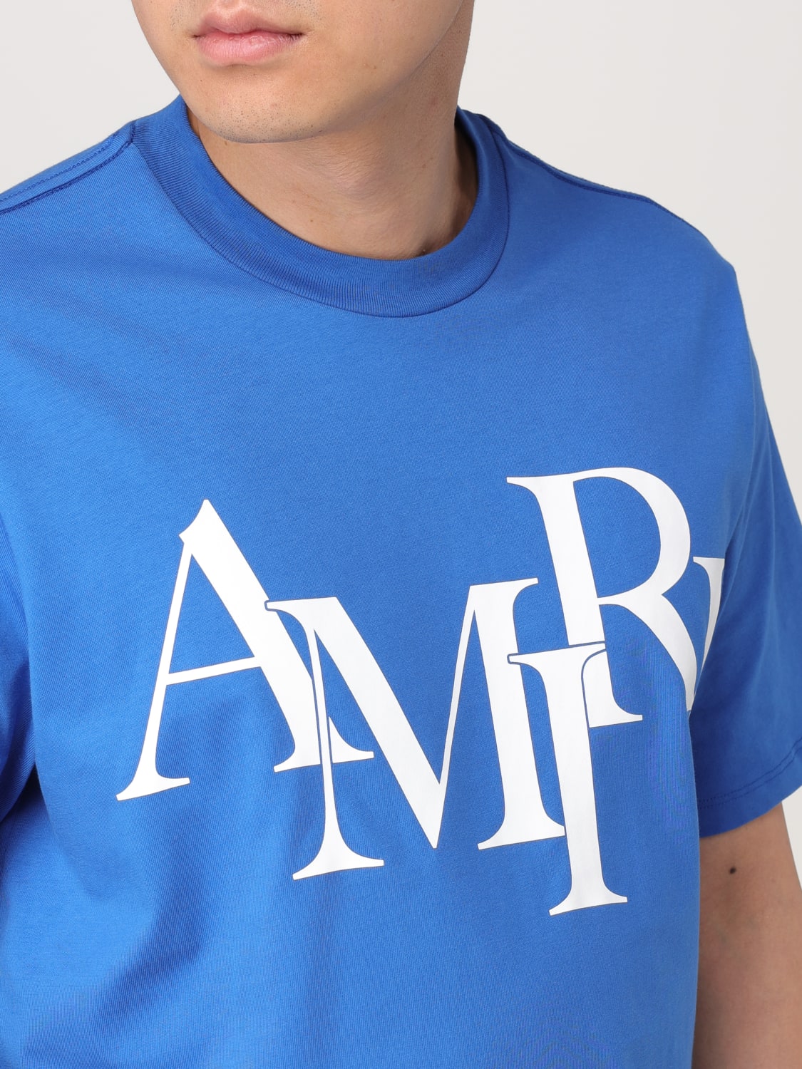 Tシャツ・カットソー AMIRI TSHIRT (AMJYTE1149) AMIRI: T-shirt men - Blue | Amiri t-shirt AMJYTE1149 online