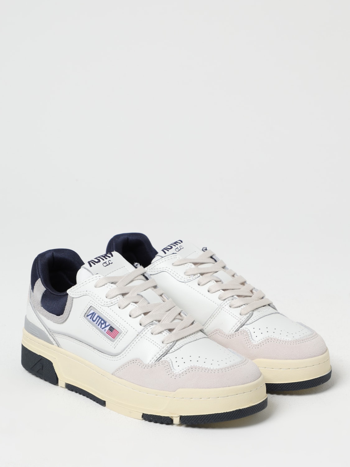 AUTRY SNEAKERS: Sneakers CLC Autry in pelle e mesh , Bianco - Img 2