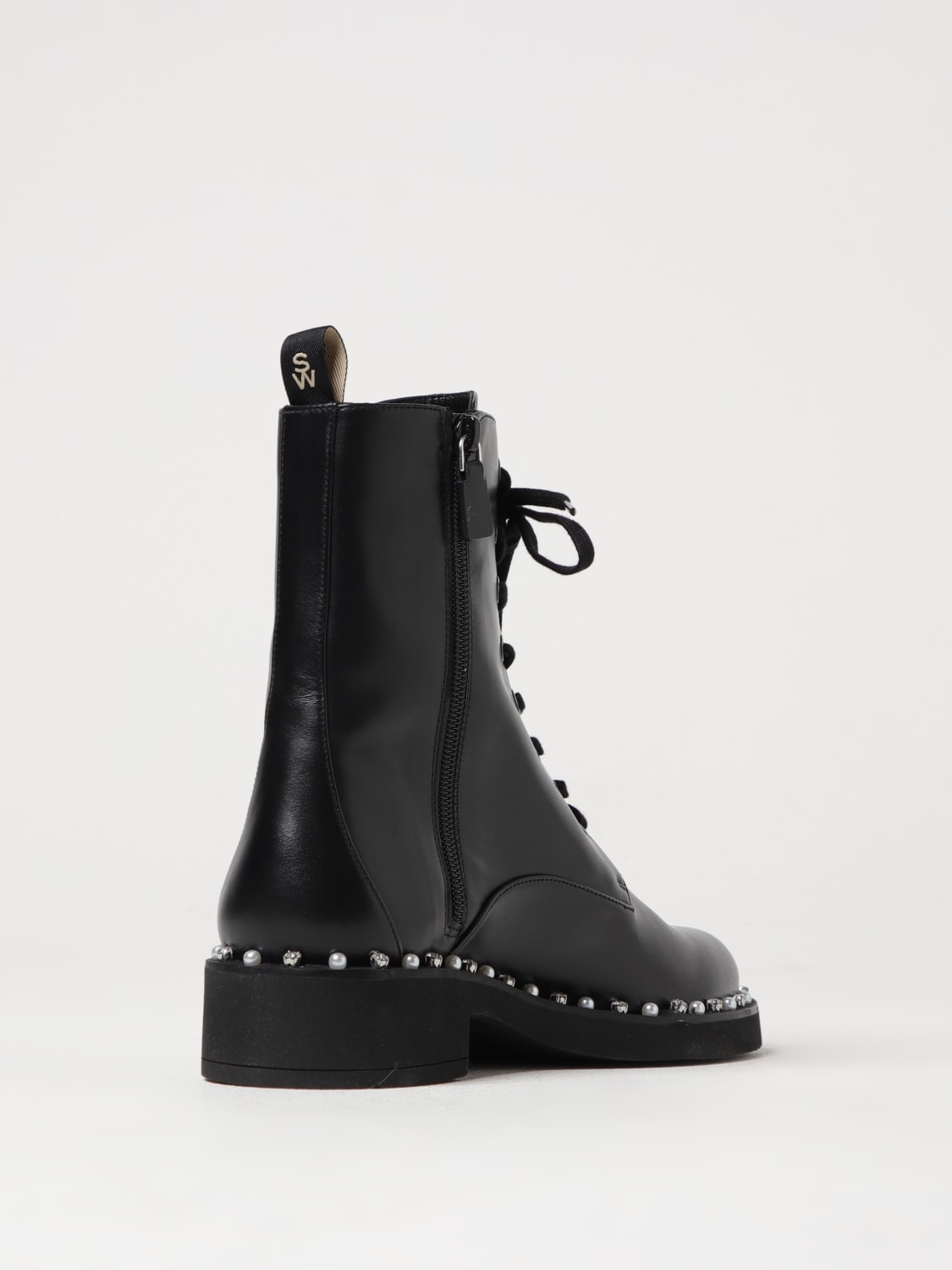 STUART WEITZMAN BOOTS: Flat ankle boots woman Stuart Weitzman, Black - Img 3