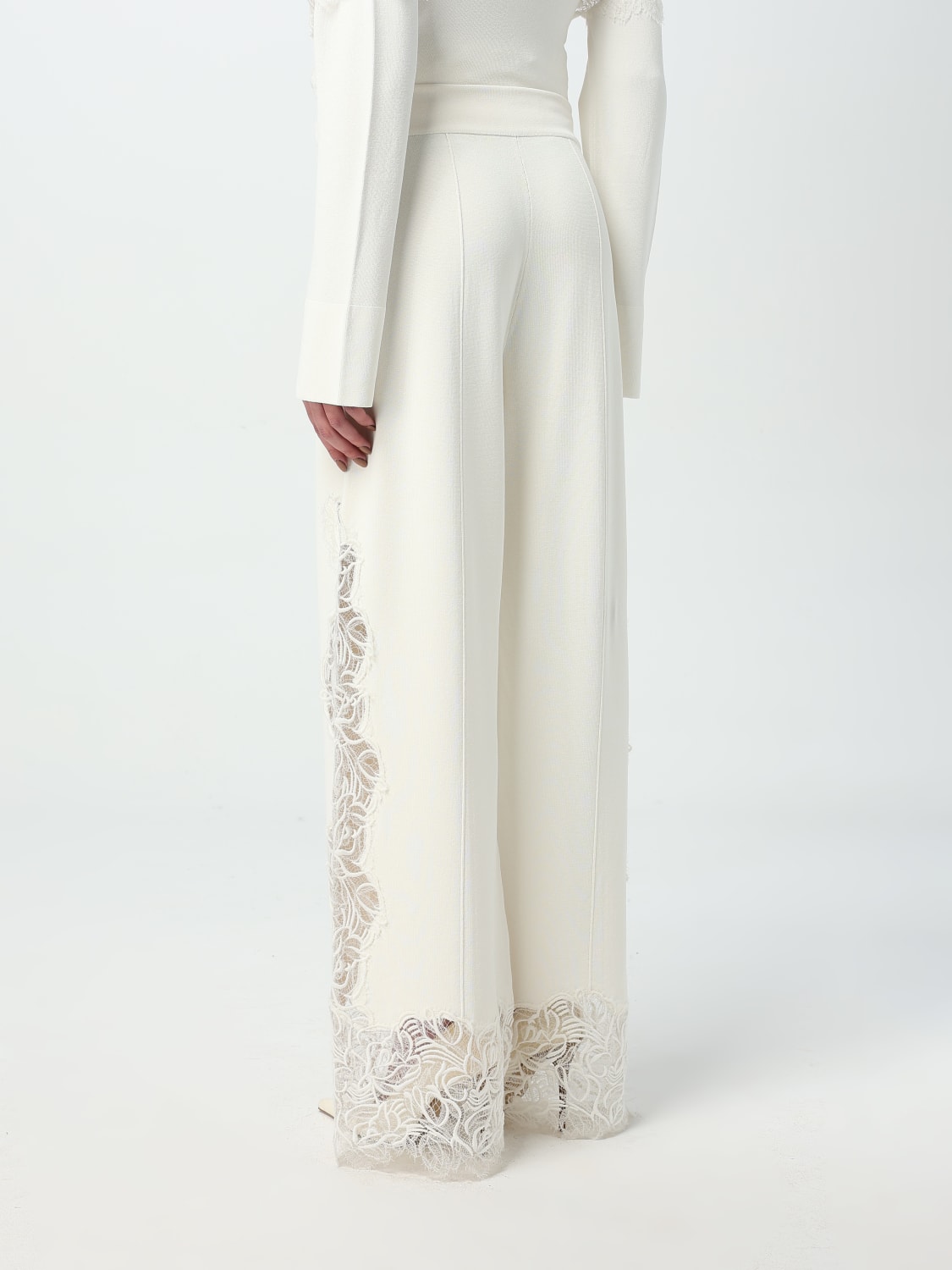 ERMANNO SCERVINO: Pants woman - White | Ermanno Scervino