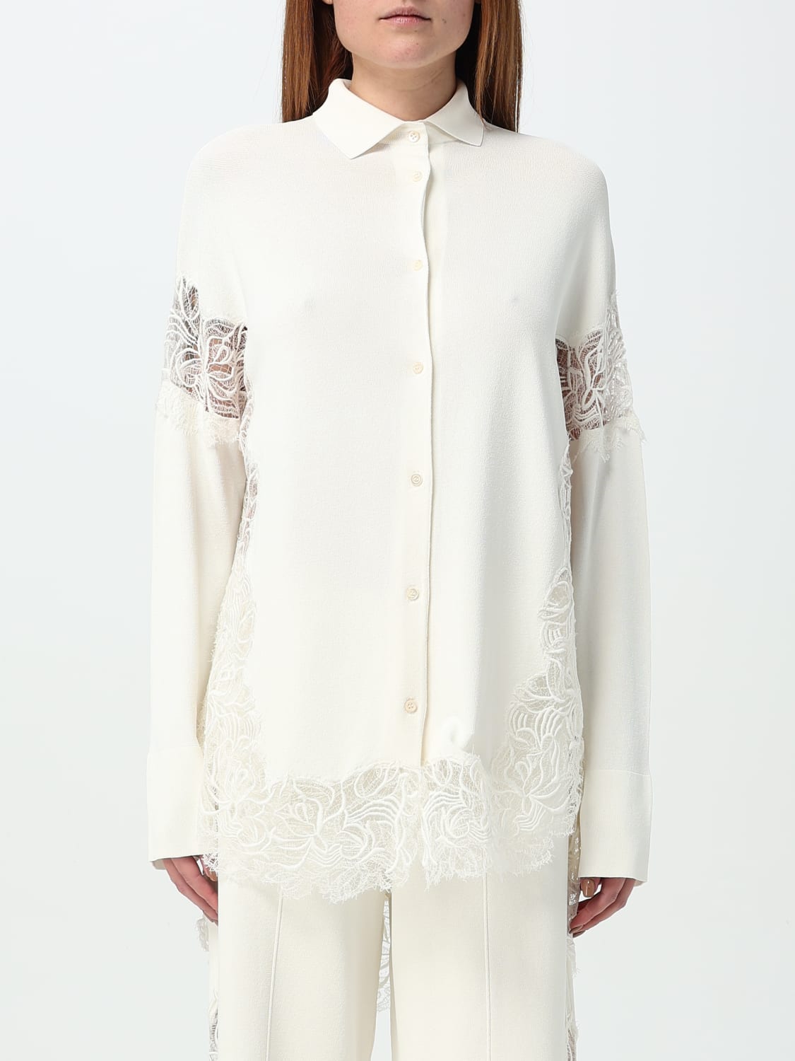 ERMANNO SCERVINO SS Tシャツ・カットソー ホワイト系 Ermanno Scervino シャツ - 白 - ホワイト | D442K307MSC10601