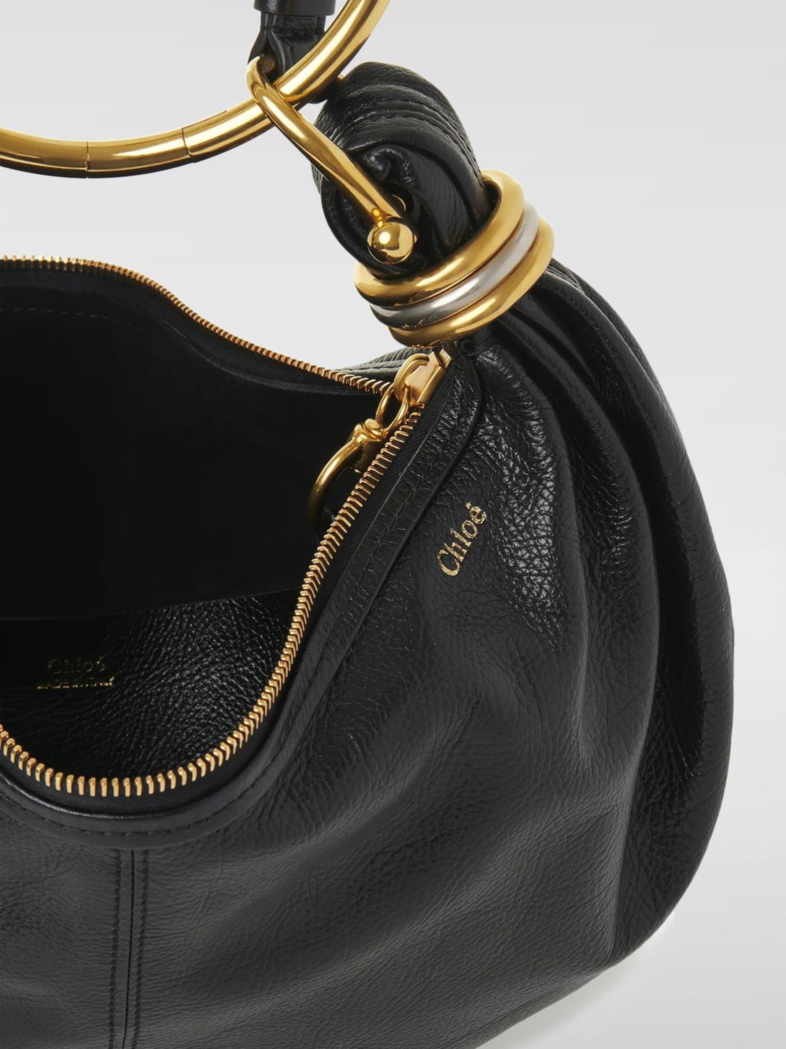 24AW new/Chloe メタルロゴクロスボディバッグ Bag Black w421.jpg