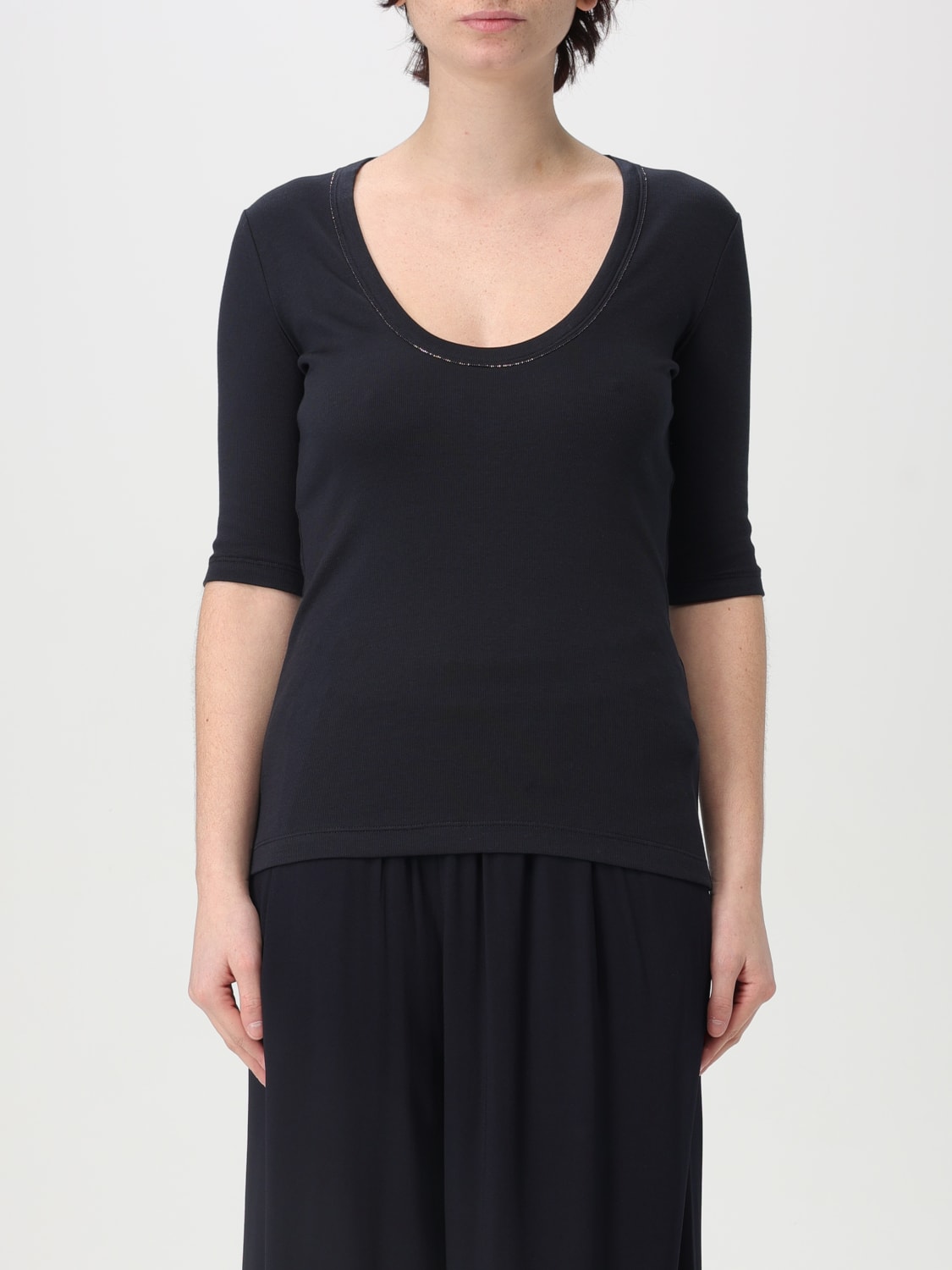Tシャツ・カットソー FABIANA FILIPPI Woman T-Shirt Blue JED265F151L180 5146 FABIANA FILIPPI：Tシャツ レディース - ブルー | GIGLIO.COM