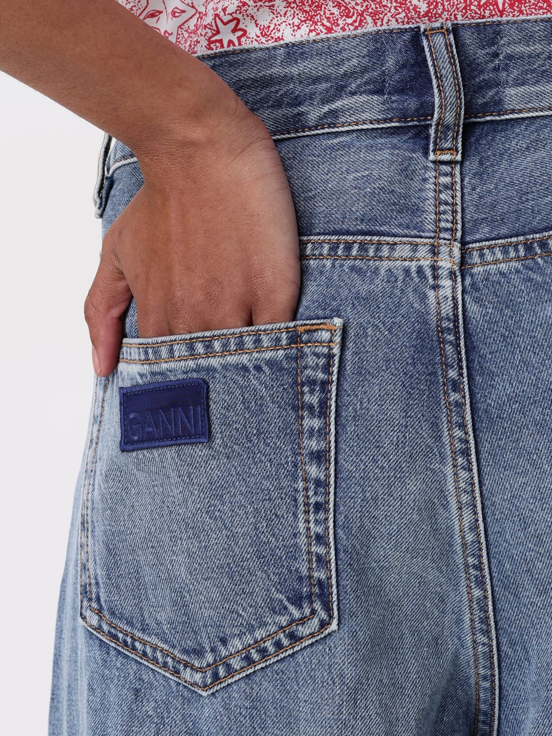 GANNI: Jeans woman - Denim | Ganni jeans J1639 online at
