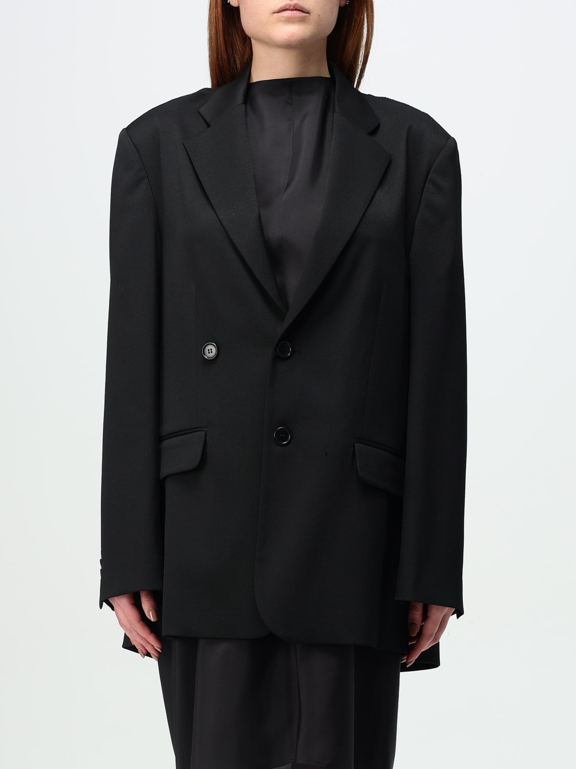 アウターその他 MM6 MAISON MARGIELA Woman Blazer Black S52BN0138S47848 900 MM6 MAISON MARGIELA: Blazer woman - Black | Mm6 Maison