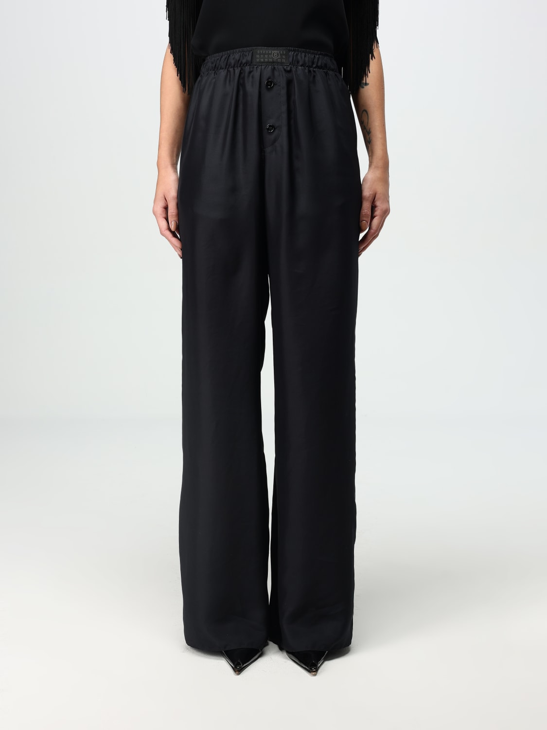 パンツ MM6 MAISON MARGIELA Woman Pants Black S52KA0529M35244 900 MM6 MAISON MARGIELA: Pants woman - Black | Mm6 Maison