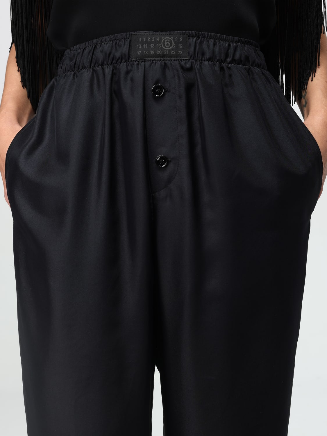 パンツ MM6 Maison Margiela PANTS (S52KA0529M35244) MM6 MAISON MARGIELA: Pants woman - Black | Mm6 Maison