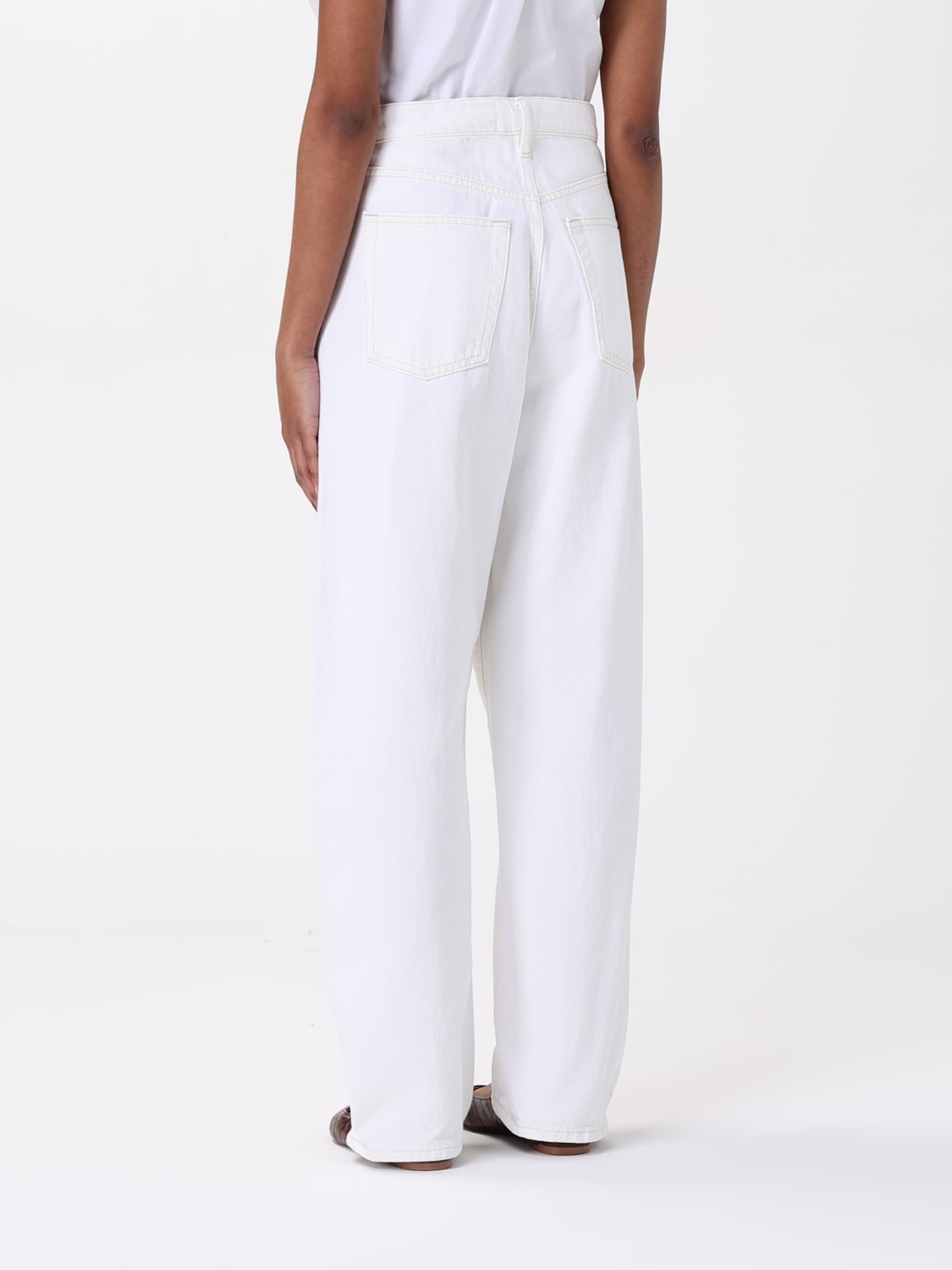 パンツ FRAME Women Straight Pants LSBL728DE AUCL WHITE FRAME: Jeans woman - White | Frame jeans LSBL728 online at