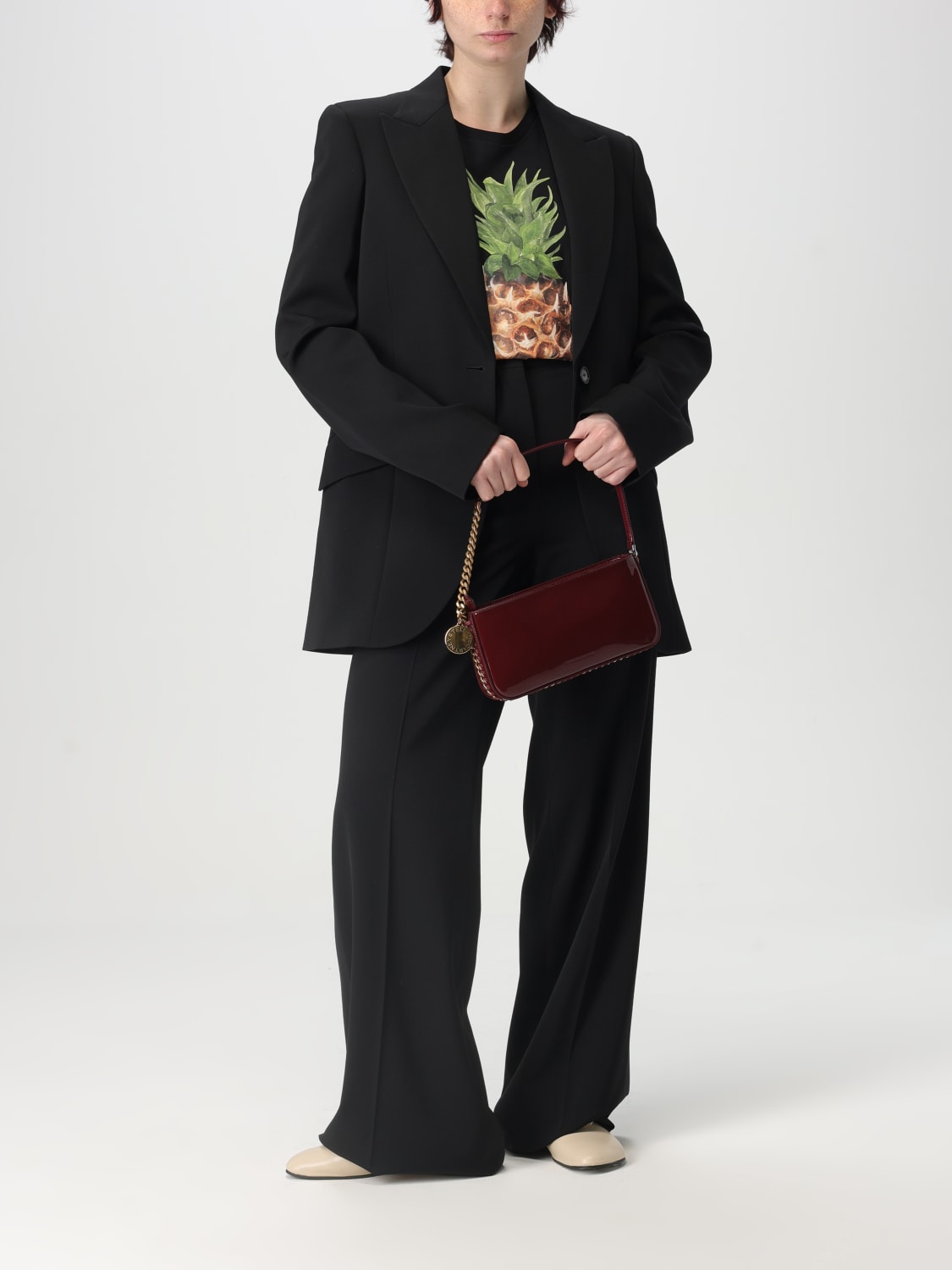 パンツ STELLA MCCARTNEY Woman Pants Black 6400933CU704 4101 Stella McCartney Outlet: Pants woman - Black | Stella