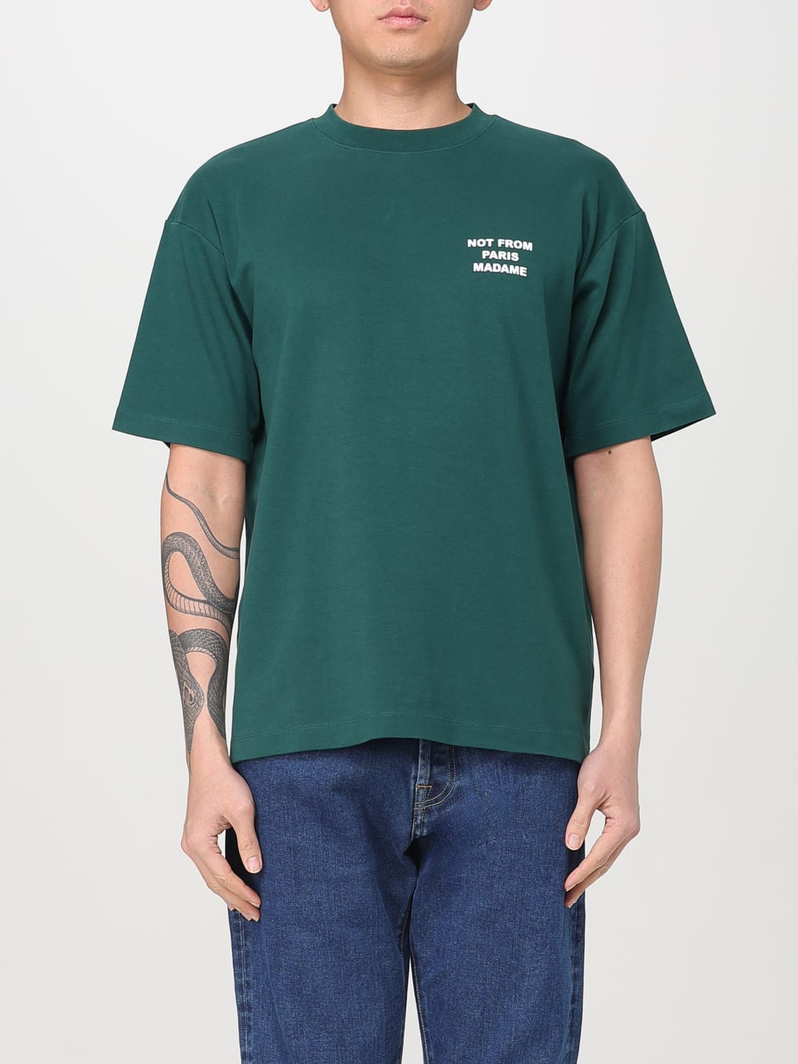 DRÔLE DE MONSIEUR: T-shirt men Drole De Monsieur - Green