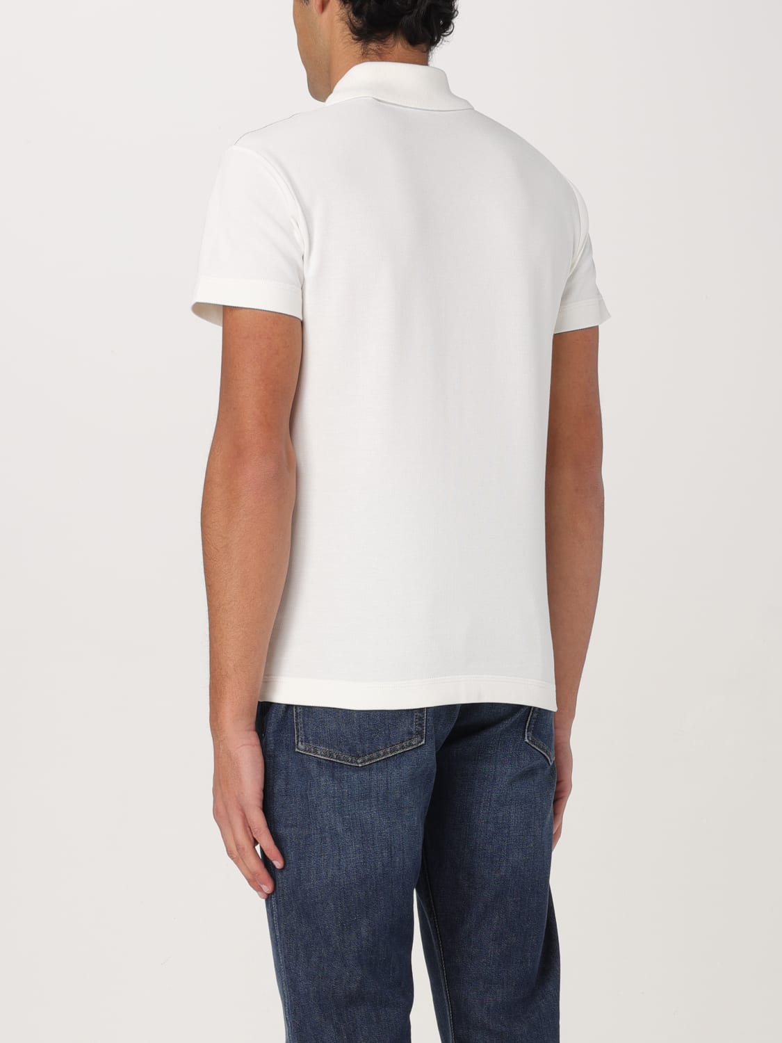 BURBERRY: Polo shirt men - Ivory | Burberry polo shirt