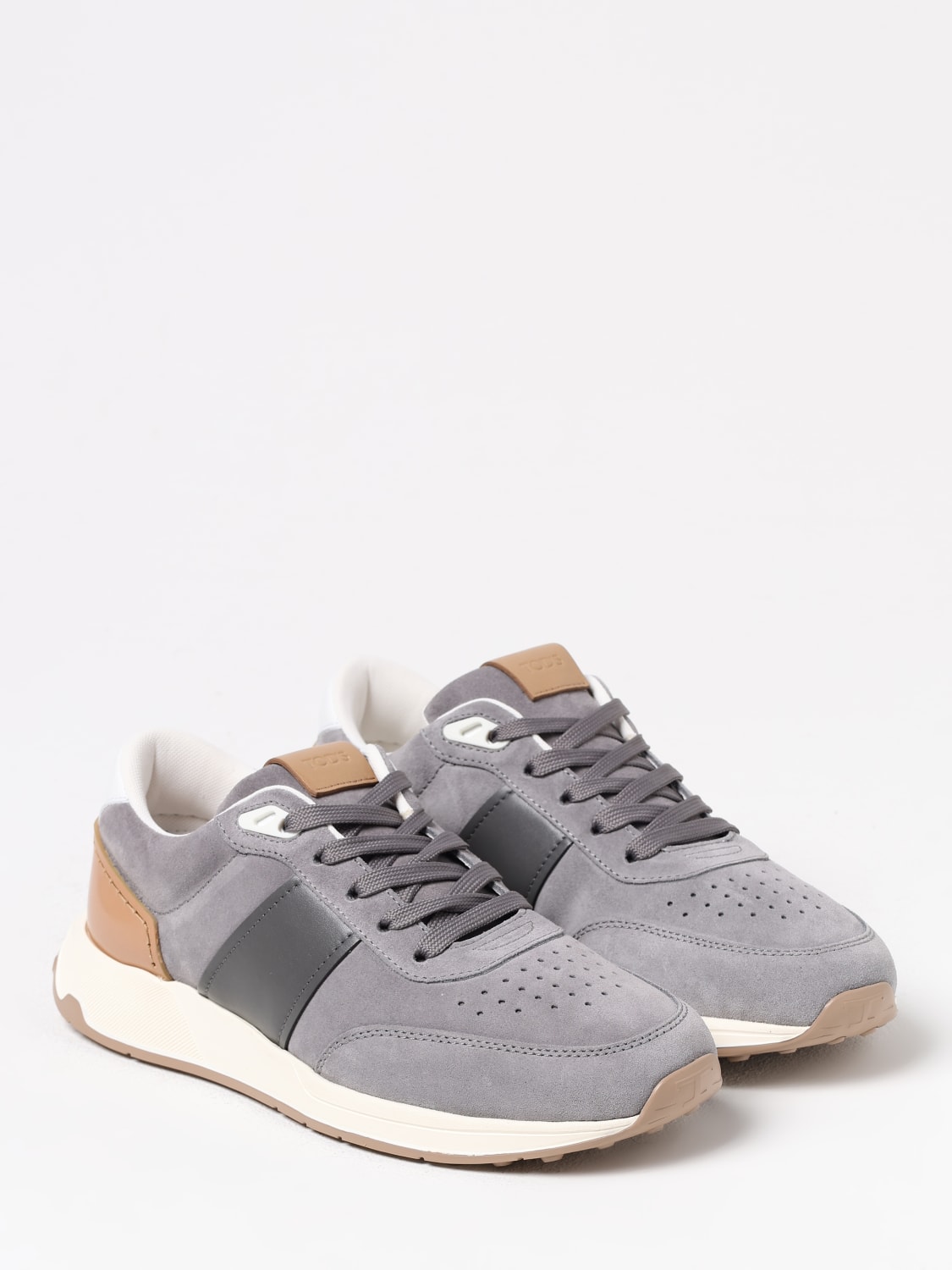 TOD'S SNEAKERS: Sneakers Tod's in pelle , Grigio - Img 2