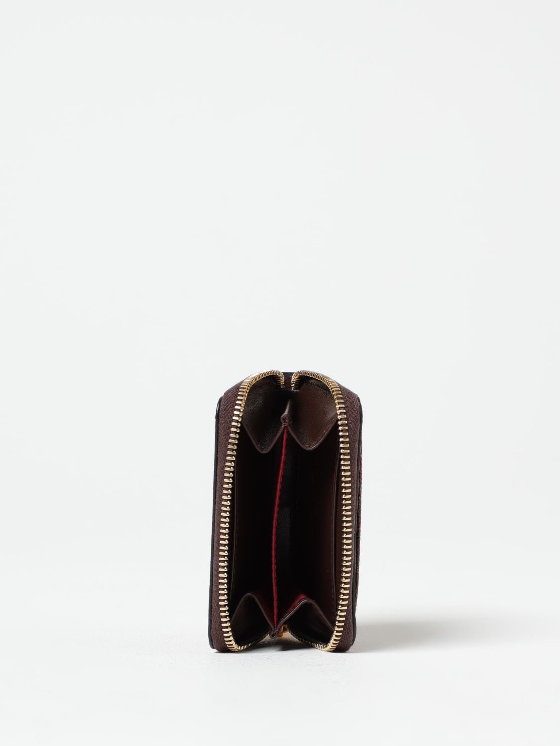 ETRO PORTAFOGLIO: Portacarte di credito Pegaso Paisley Etro in cotone spalmato , Marrone - Img 2