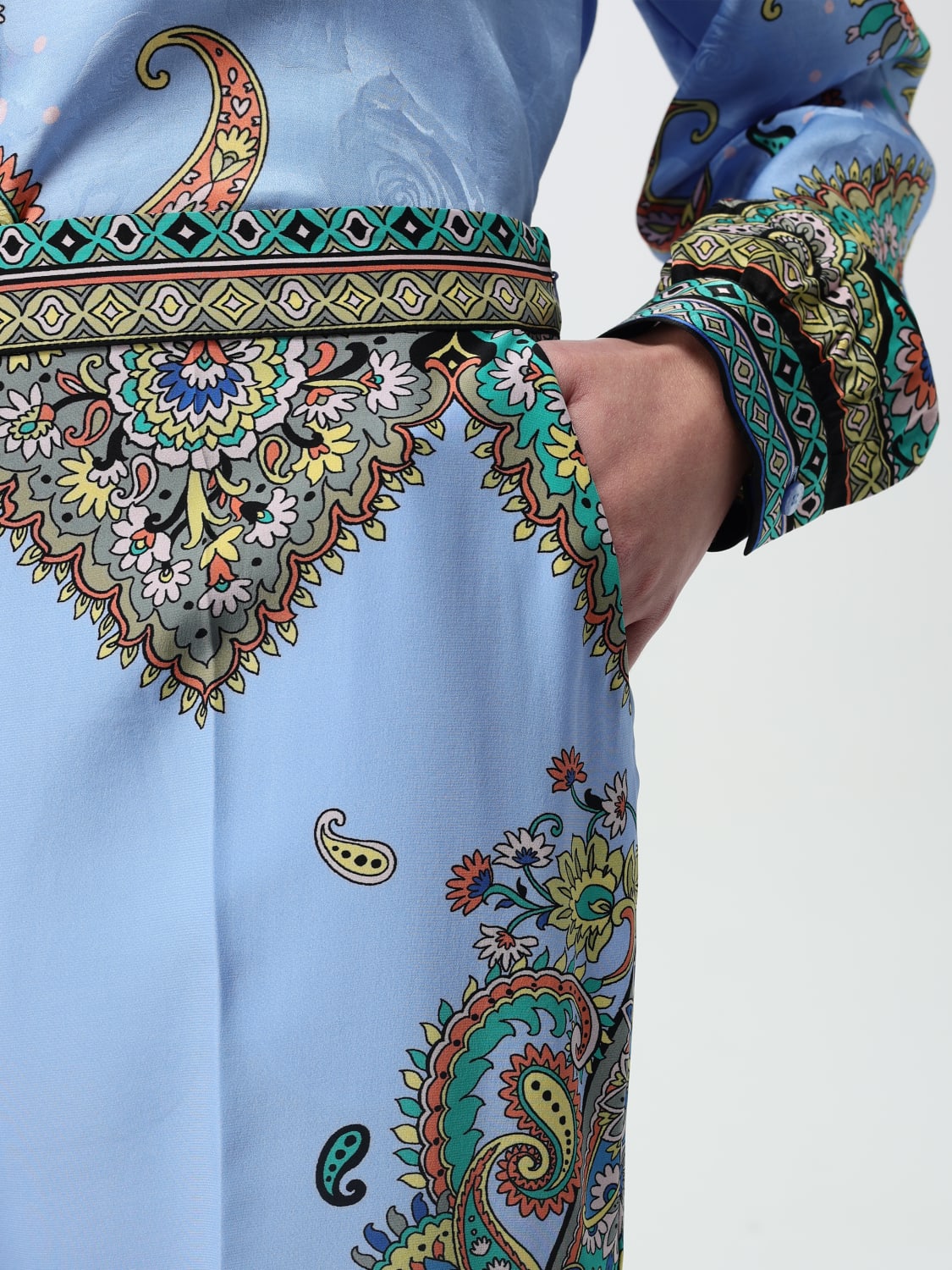 ETRO: Pants woman - Blue | Etro pants WREA0014AK773 online