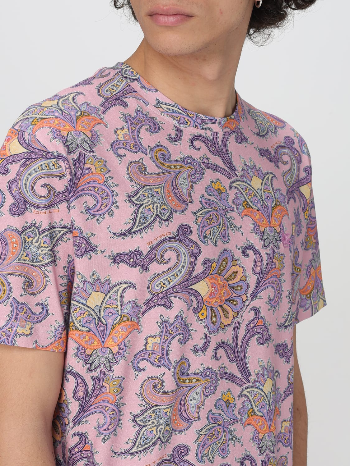 Tシャツ・カットソー ETRO Men T-shirt Pink MRMA0002AK584 X0870 ETRO: T-shirt men - Pink | Etro t-shirt MRMA0002AK584 online