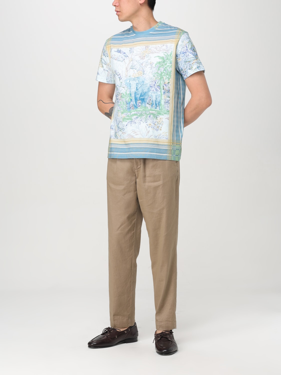 Tシャツ・カットソー ETRO Men T-shirt White MRMA0002AK582 X0880 ETRO: T-shirt men - White | Etro t-shirt MRMA0002AK582