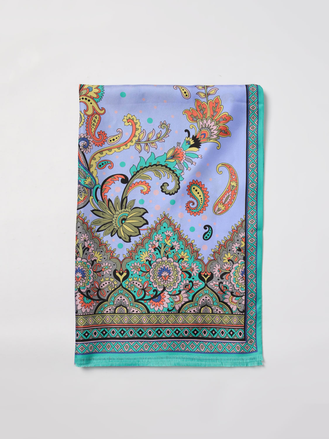 ETRO: Scarf woman - Blue | Etro scarf WATA0009AK673 online