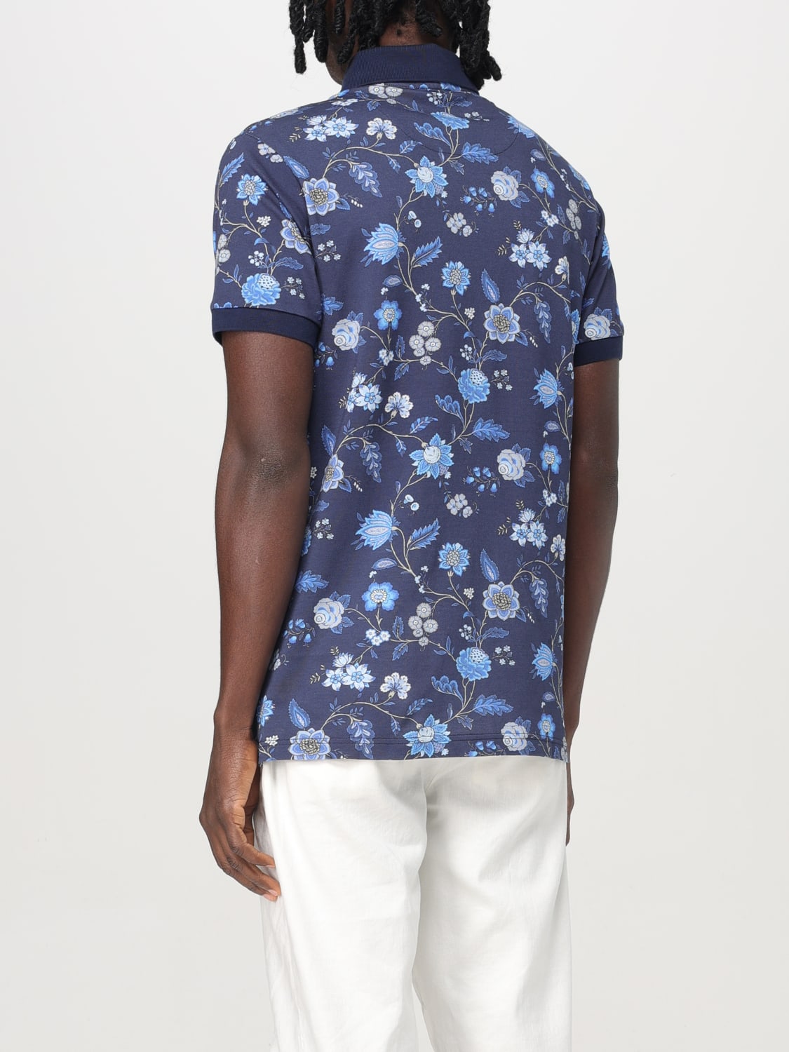ETRO:ポロシャツ メンズ - ブルー | GIGLIO.COMオンラインの ETRO:ポロシャツ メンズ - ブルー | GIGLIO.COMオンラインの