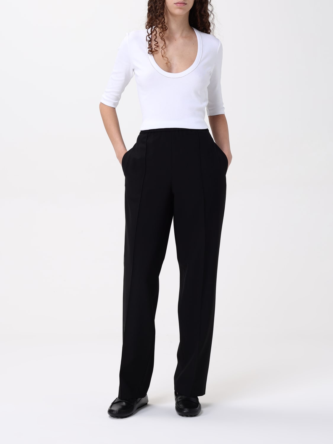パンツ FABIANA FILIPPI Women Straight Pants PAD265F334 825 BLACK FABIANA FILIPPI: Pants woman - Black | Fabiana Filippi pants