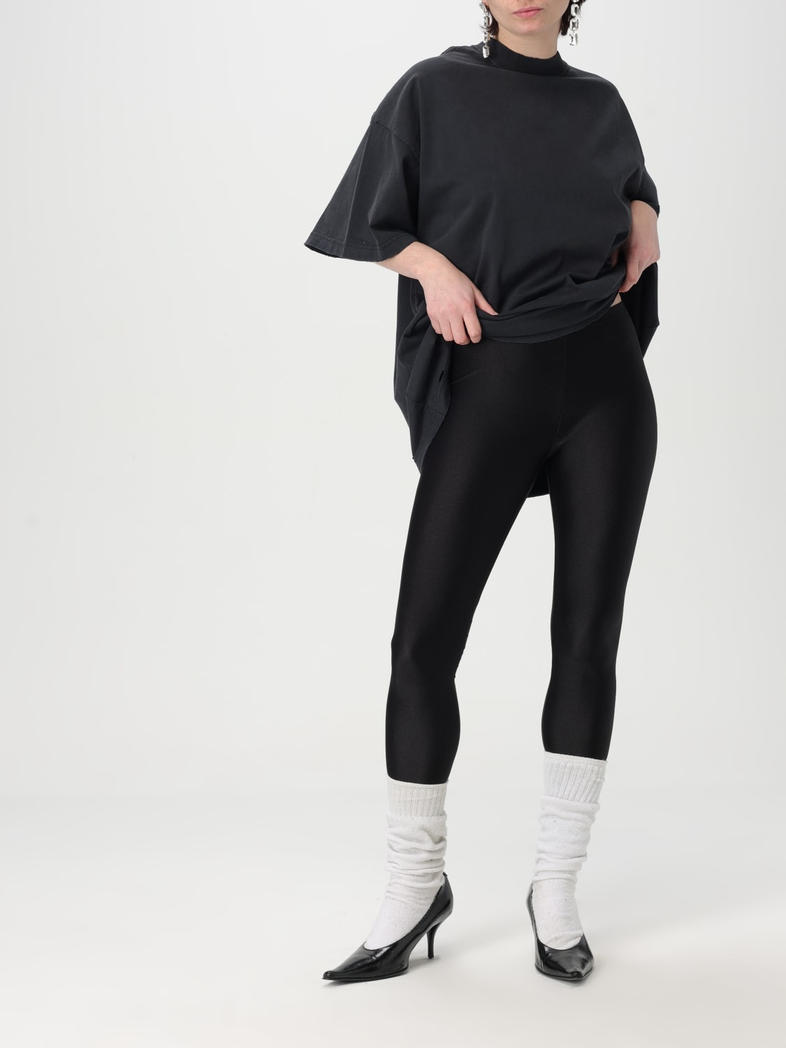 BALENCIAGA: T-shirt woman - Black | Balenciaga t-shirt