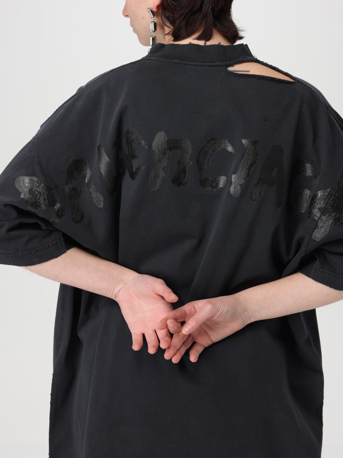 Tシャツ・カットソー BALENCIAGA Women Tops 787349TRVT9 Black BALENCIAGA: T-shirt woman - Black | Balenciaga t-shirt