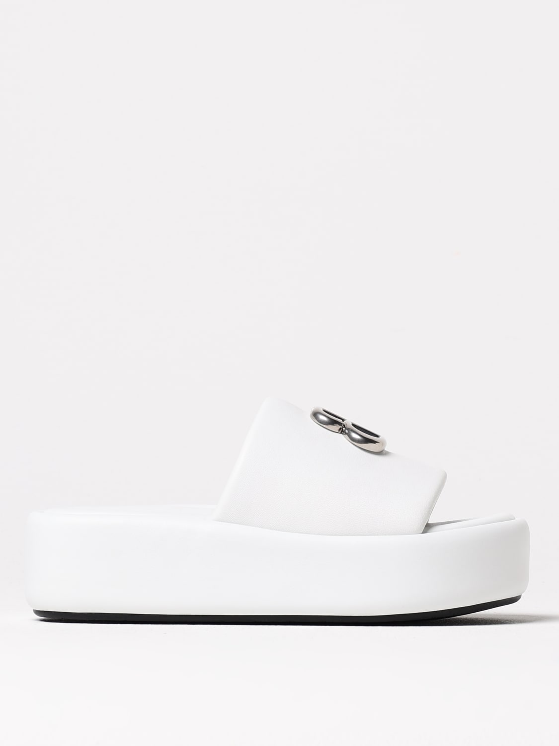 シューズ・サンダルその他 BALENCIAGA Woman Flat sandals Silver 788494WB7E1 9010 BALENCIAGA: Flat sandals woman - Silver | Balenciaga flat