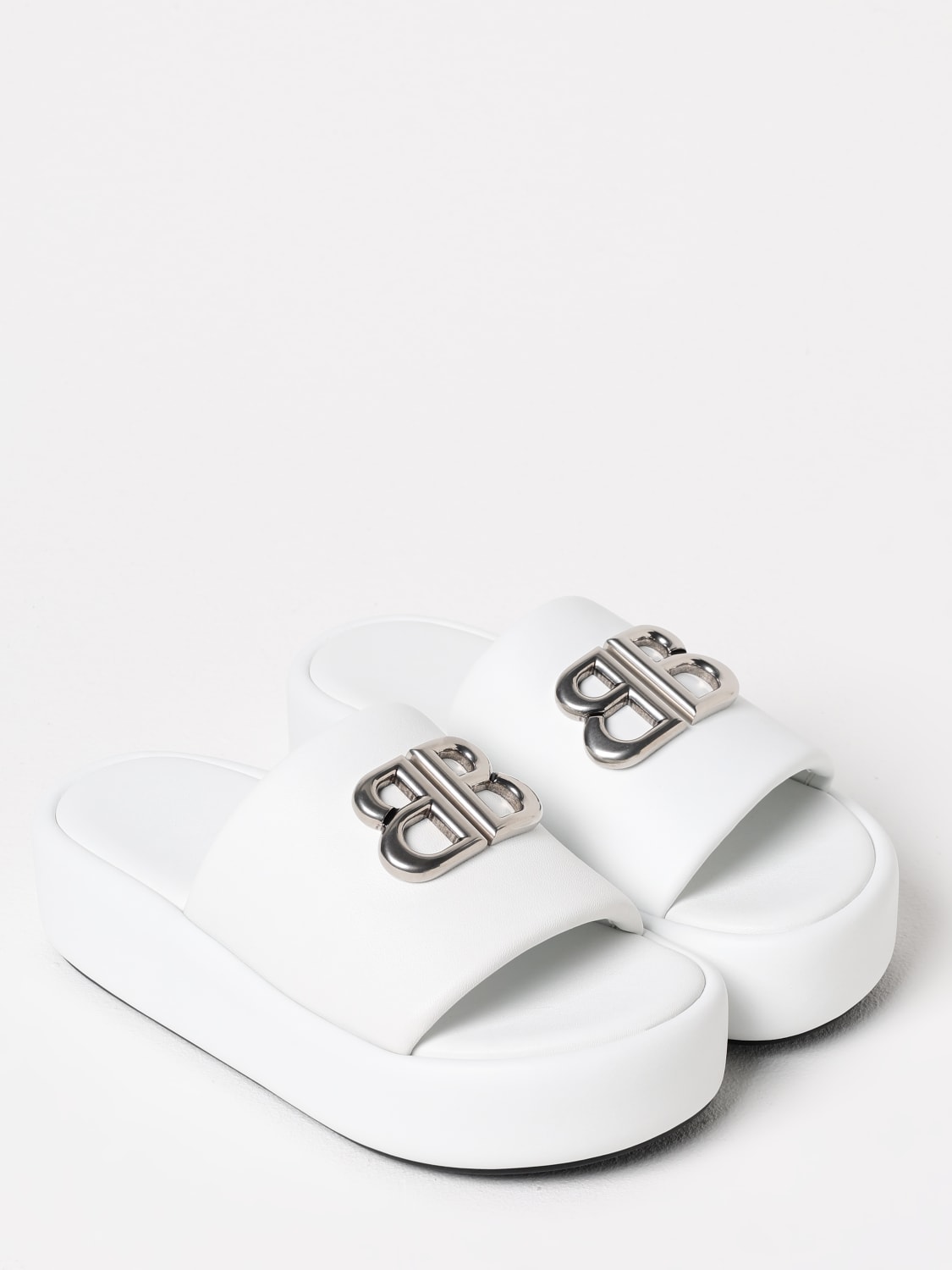 シューズ・サンダルその他 BALENCIAGA Woman Flat sandals Silver 788494WB7E1 9010 BALENCIAGA: Flat sandals woman - Silver | Balenciaga flat