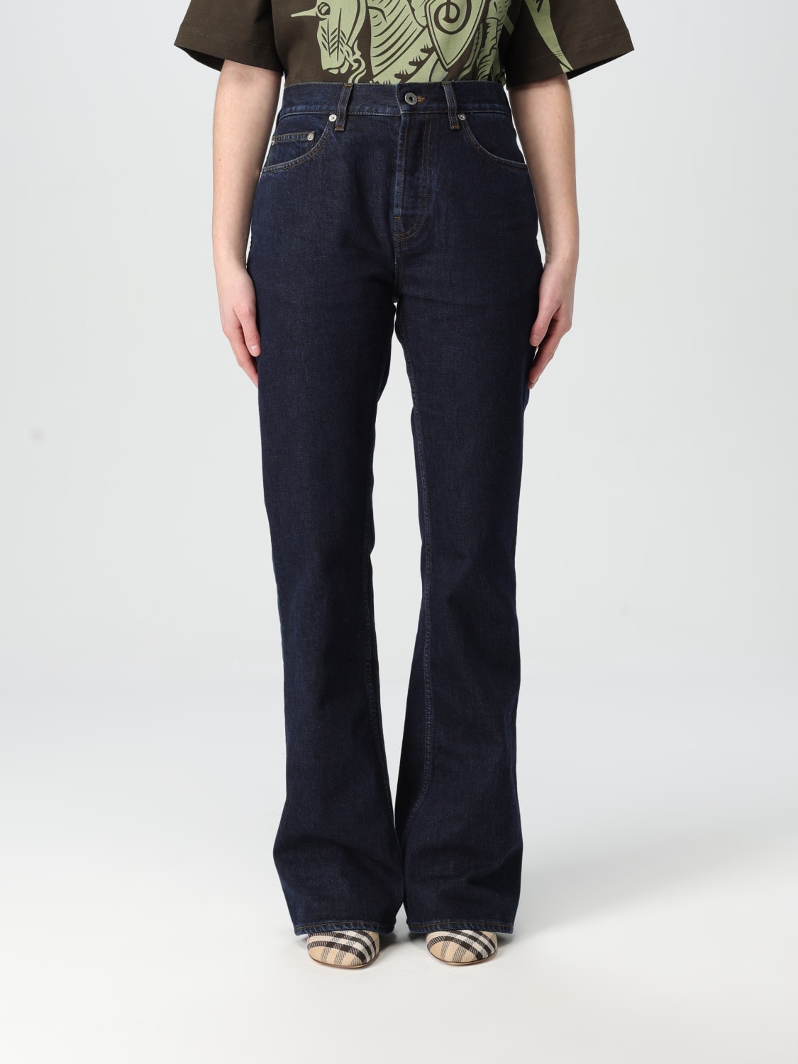 デニム・ジーパン BURBERRY Woman Jeans Blue 8099386 BURBERRY: Pants woman - Blue | Burberry jeans 8099386 online