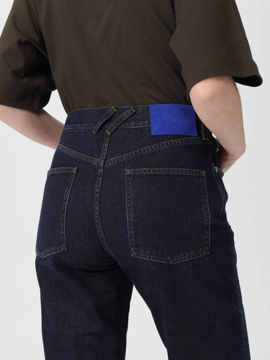 BURBERRY: Pants woman - Blue | Burberry jeans 8099386 online