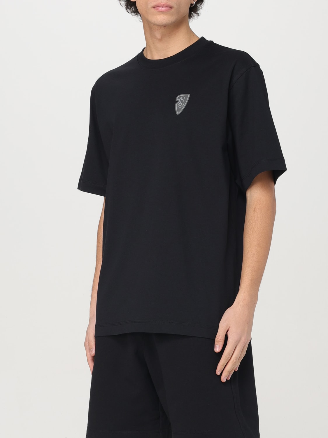 Tシャツ・カットソー BURBERRY Men T Shirts 8104906 A1189 Black Burberry Cotton T-Shirt With Ekd - Black - Men | 8104906