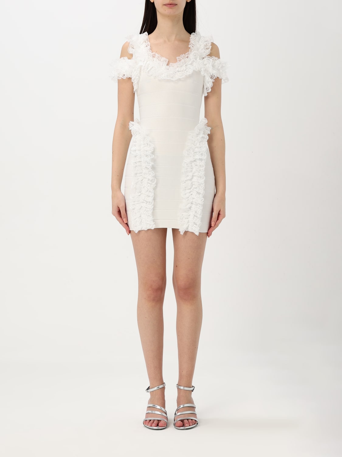 ワンピース SELF-PORTRAIT Woman Dress White SS25CK009SW WHITE SELF-PORTRAIT: Dress woman - White | Self-Portrait dress