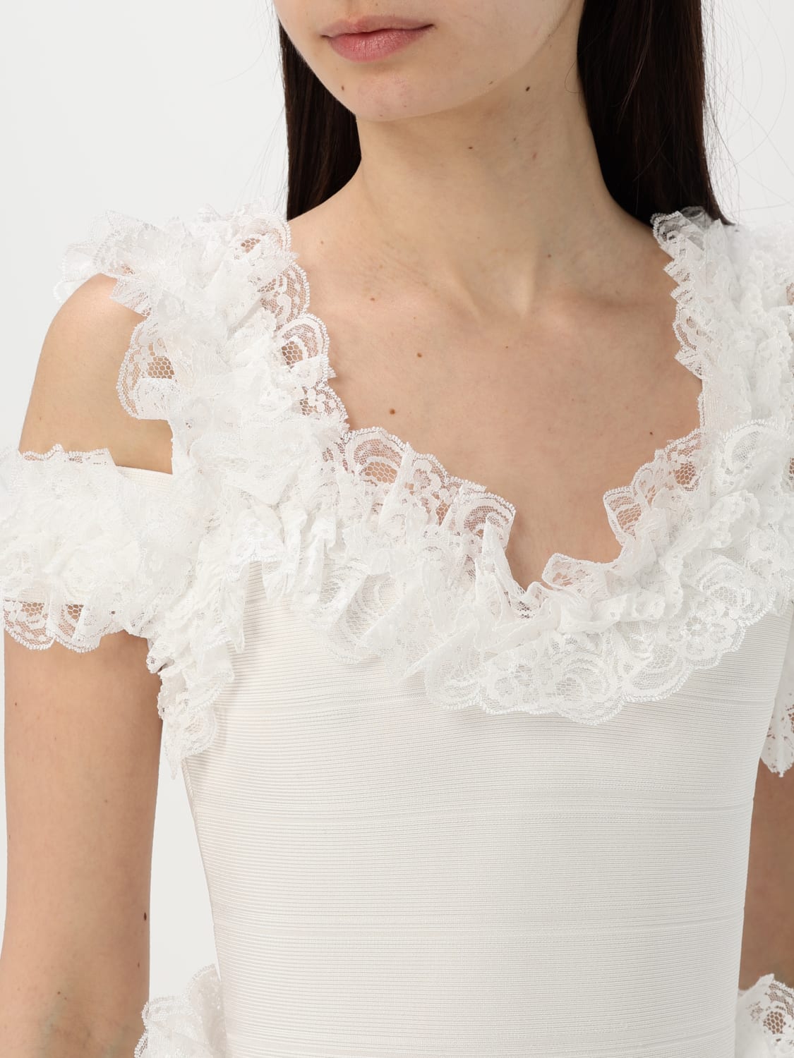 ワンピース SELF-PORTRAIT Woman Dress White SS25CK009SW WHITE SELF-PORTRAIT: Dress woman - White | Self-Portrait dress