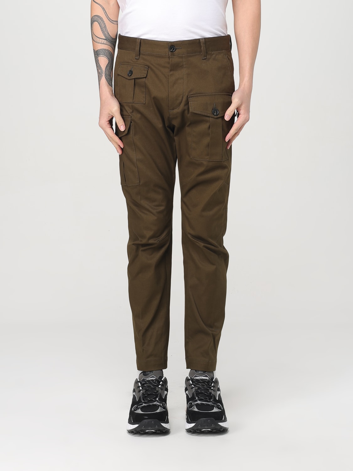 DSQUARED2 PANTS: Pants men Dsquared2, Green - Img 1