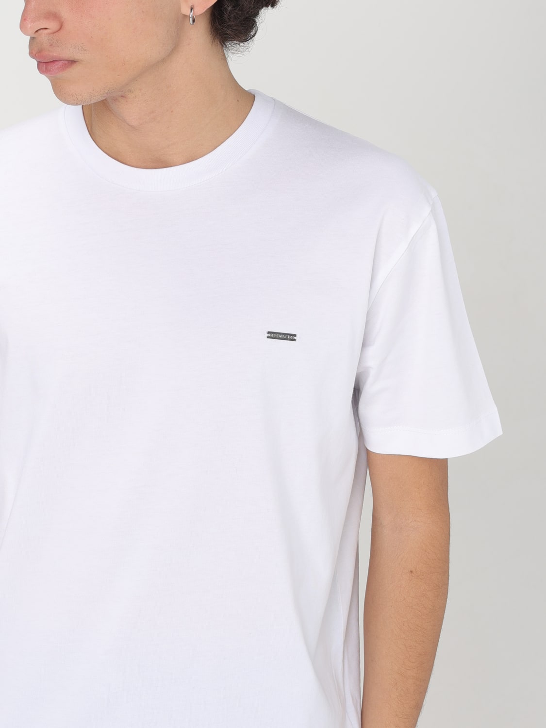 DSQUARED2 T-SHIRT: T-shirt basic Dsquared2 in cotone , Bianco - Img 3