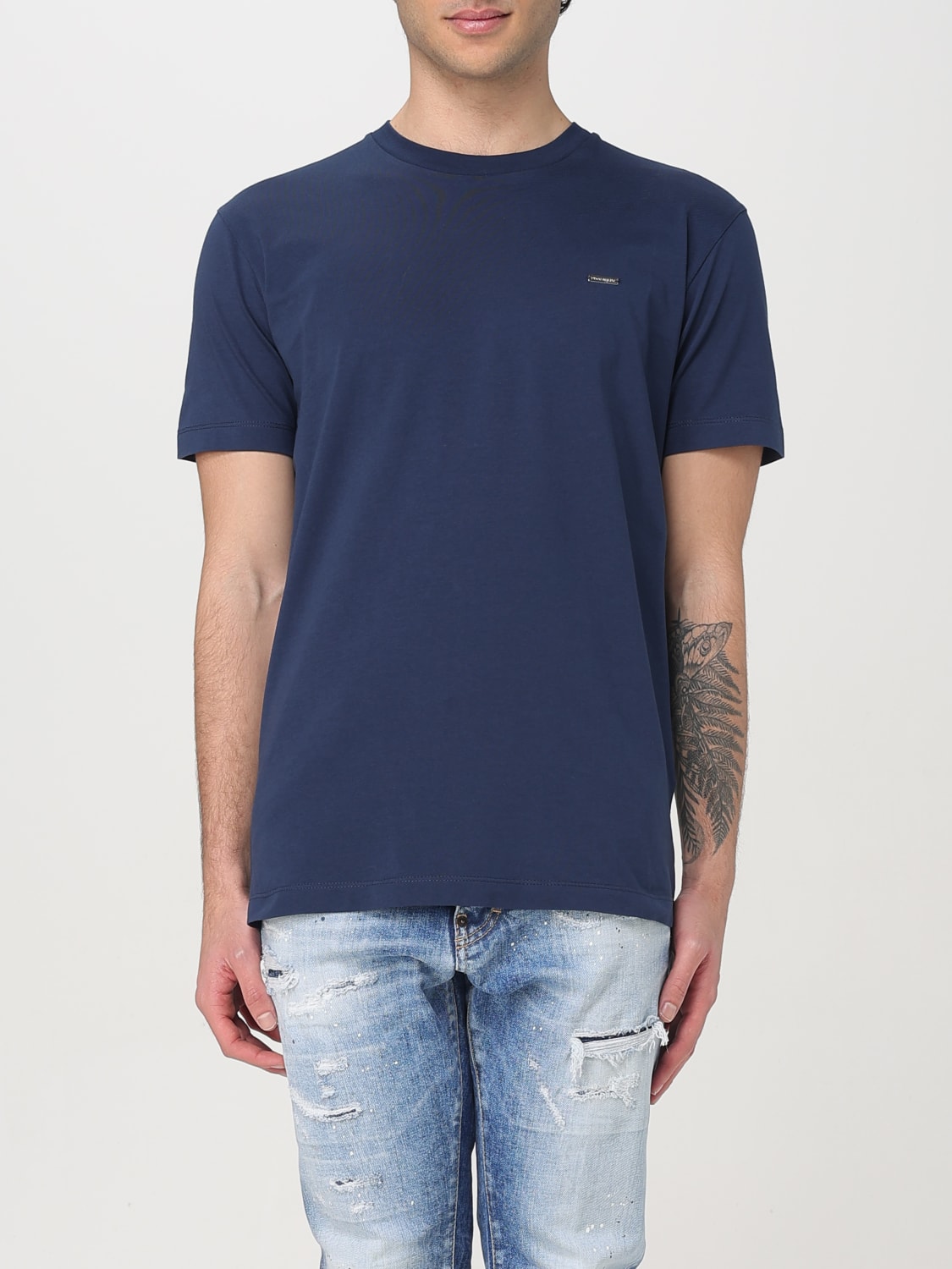 DSQUARED2 T-SHIRT: T-shirt herren Dsquared2, Blau - Img 1