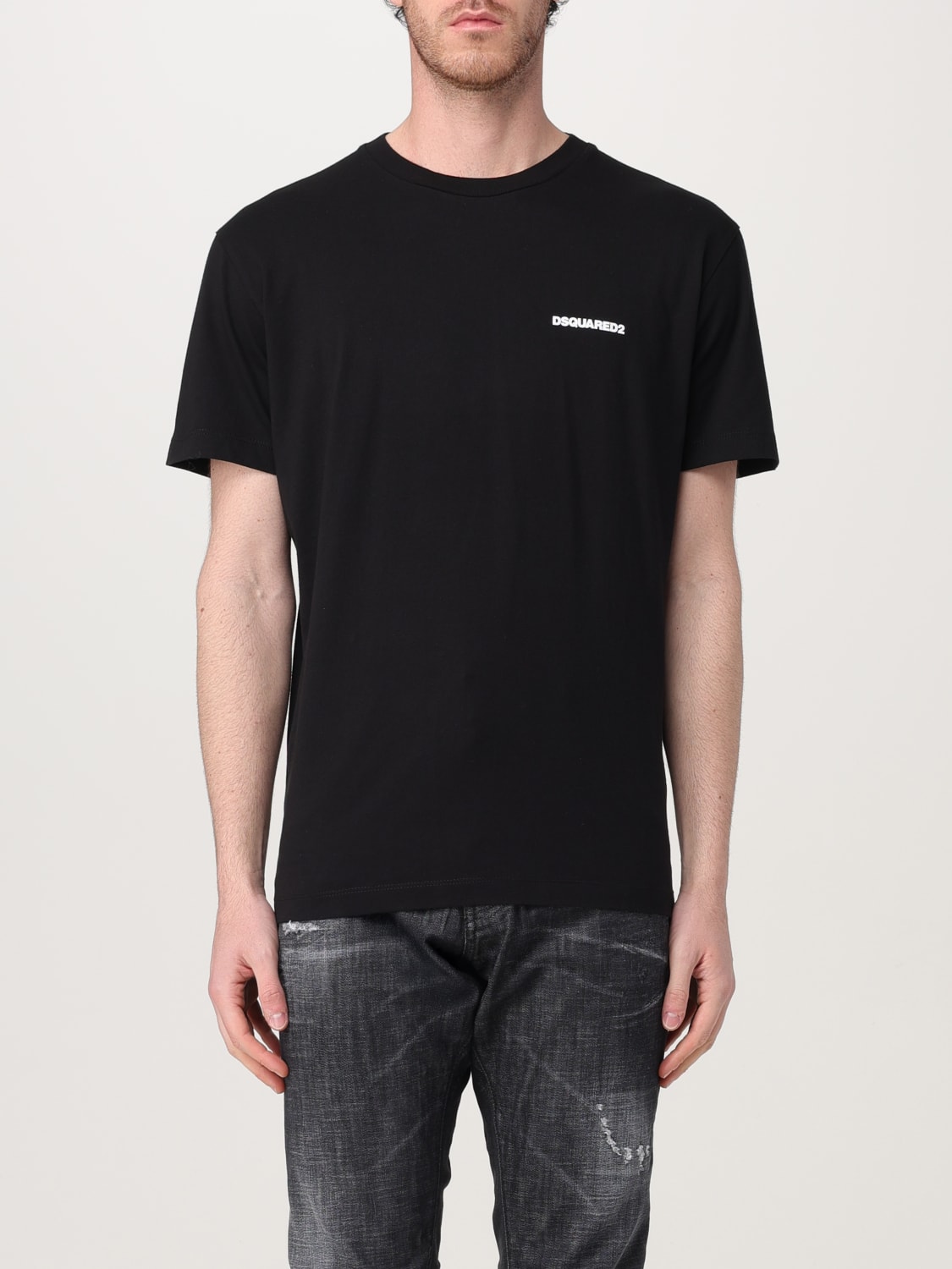 DSQUARED2 T-SHIRT: T-shirt herren Dsquared2, Schwarz 1 - Img 1