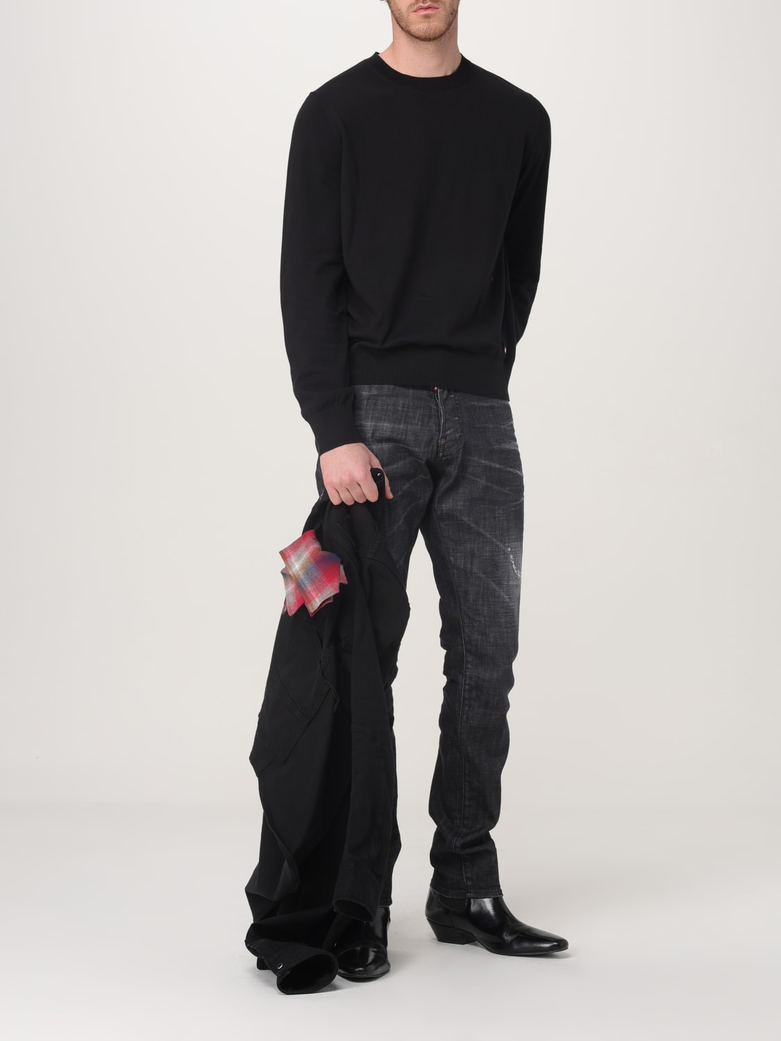 DSQUARED2 SWEATER: Sweater men Dsquared2, Black - Img 2