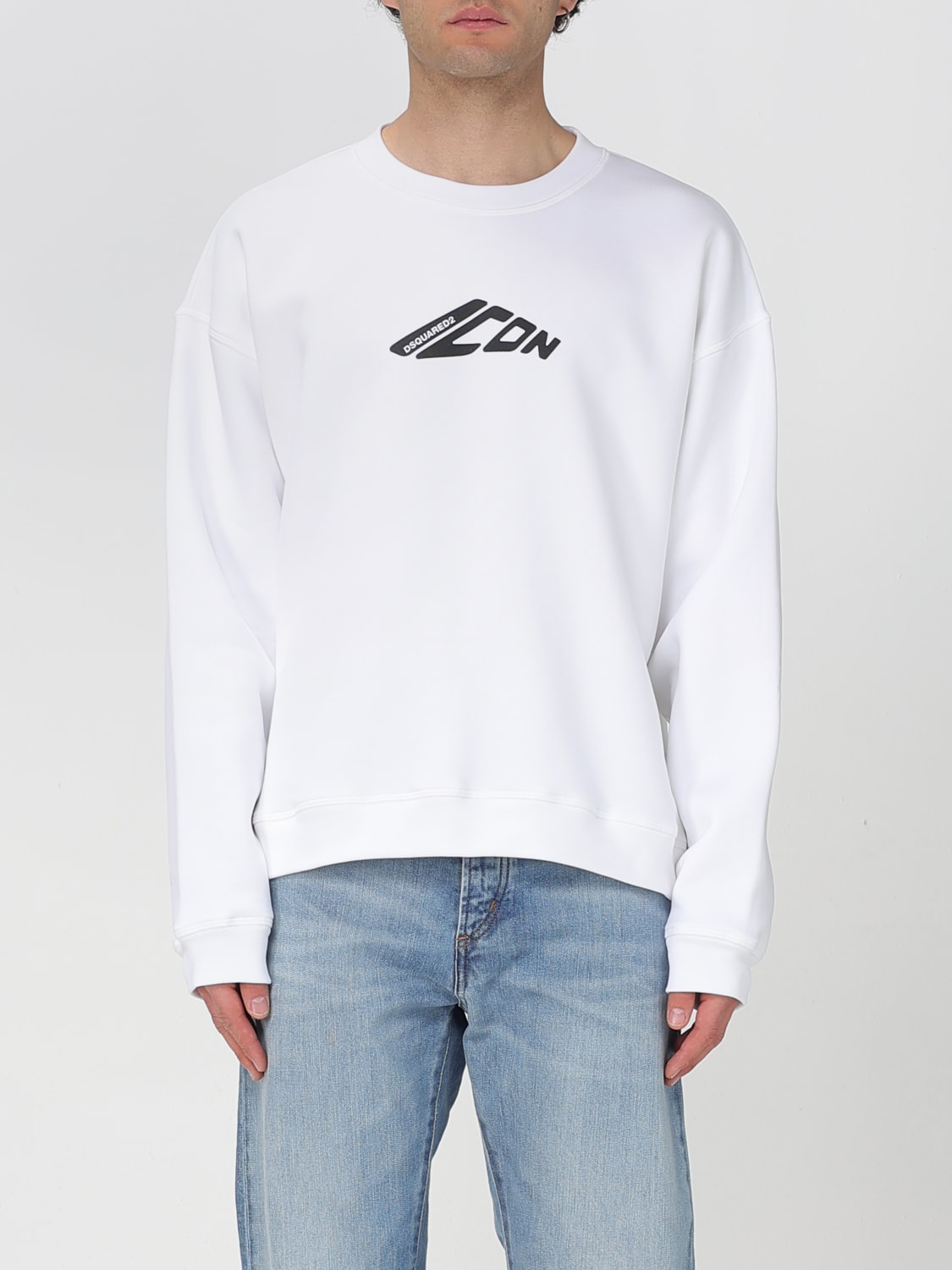 DSQUARED2 SWEATSHIRT: Sweater men Dsquared2, White - Img 1