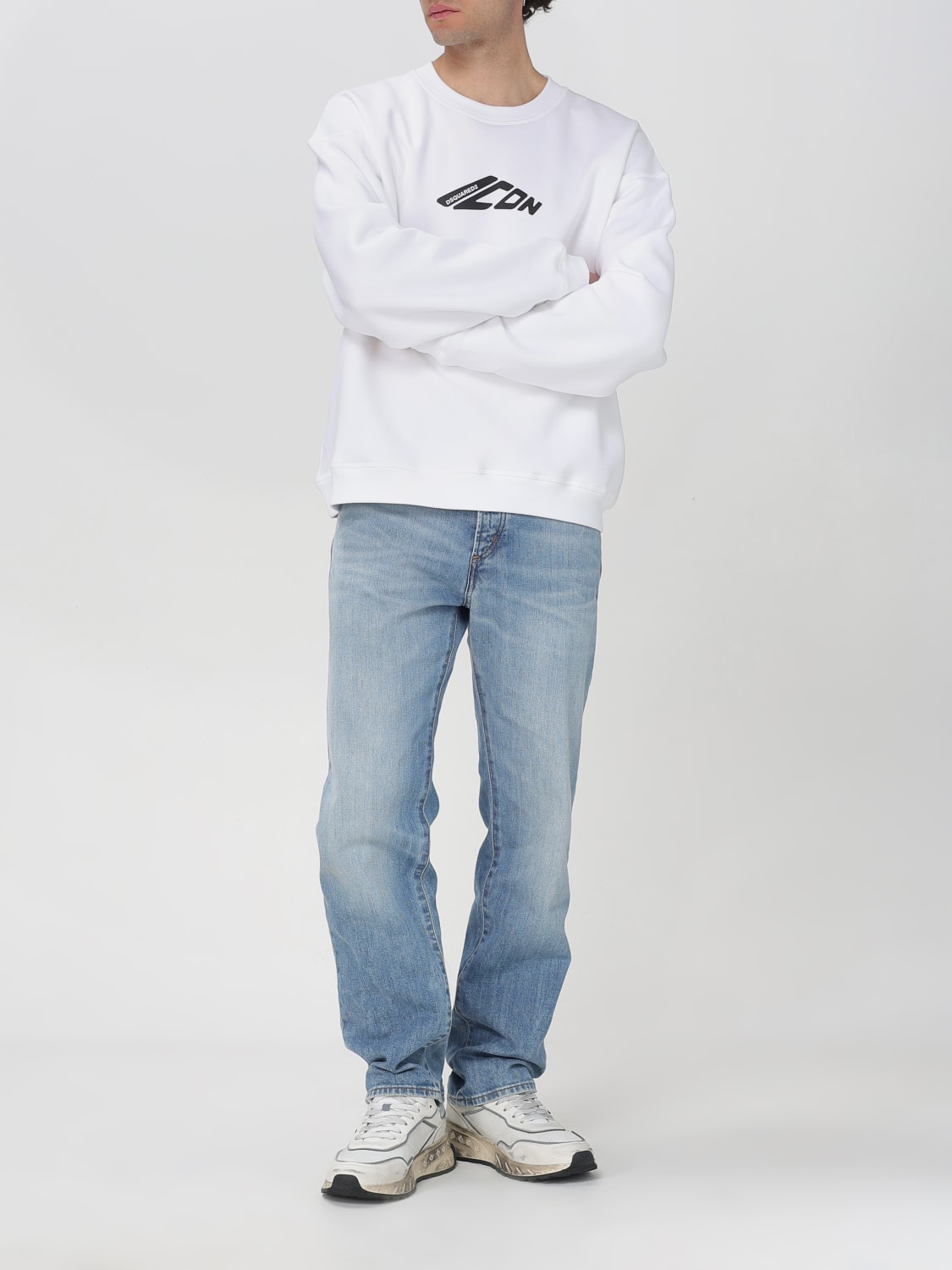DSQUARED2 SWEATSHIRT: Sweater men Dsquared2, White - Img 2
