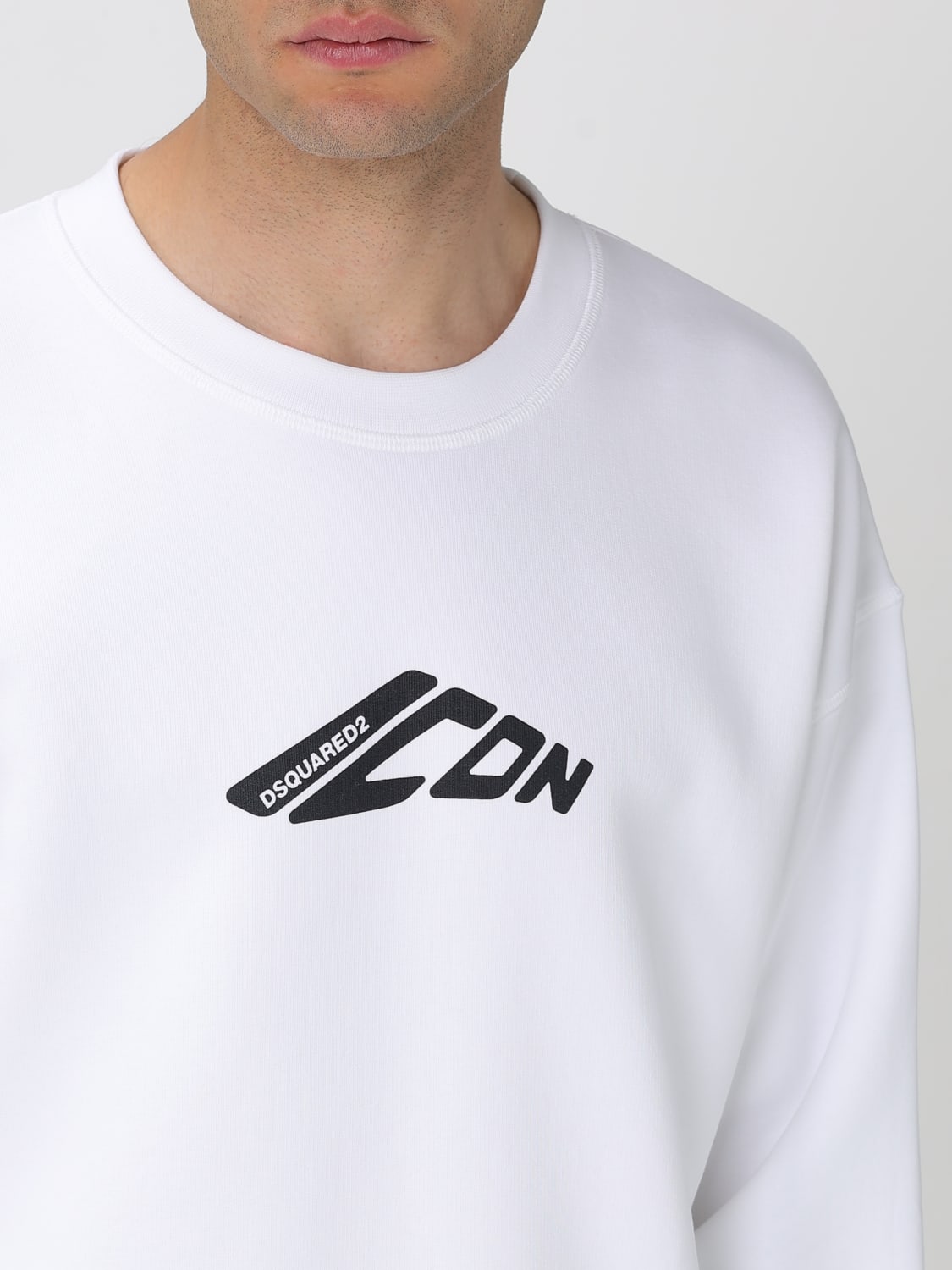 DSQUARED2 SWEATSHIRT: Sweater men Dsquared2, White - Img 4