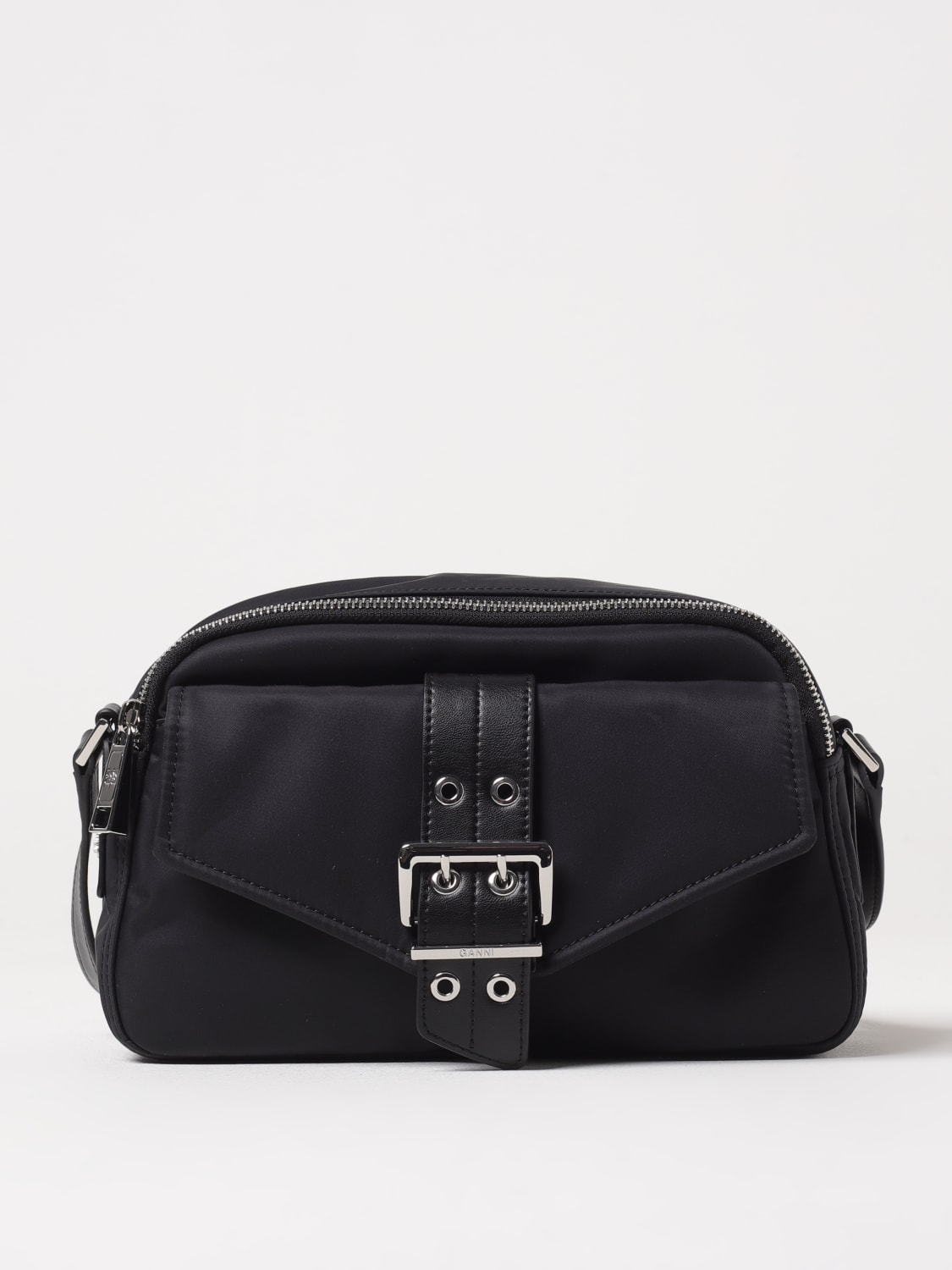 GANNI CROSSBODY BAG: Shoulder bag woman Ganni, Black - Img 1