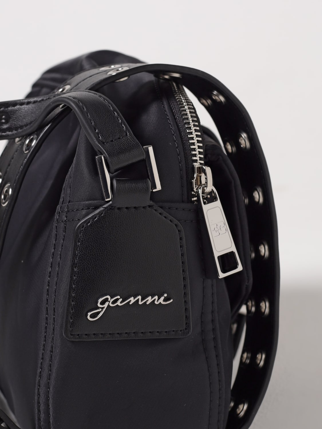 GANNI CROSSBODY BAG: Shoulder bag woman Ganni, Black - Img 3