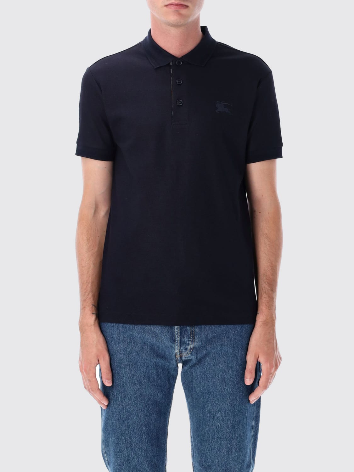 BURBERRY POLO: Polo herren Burberry, Blau - Img 1