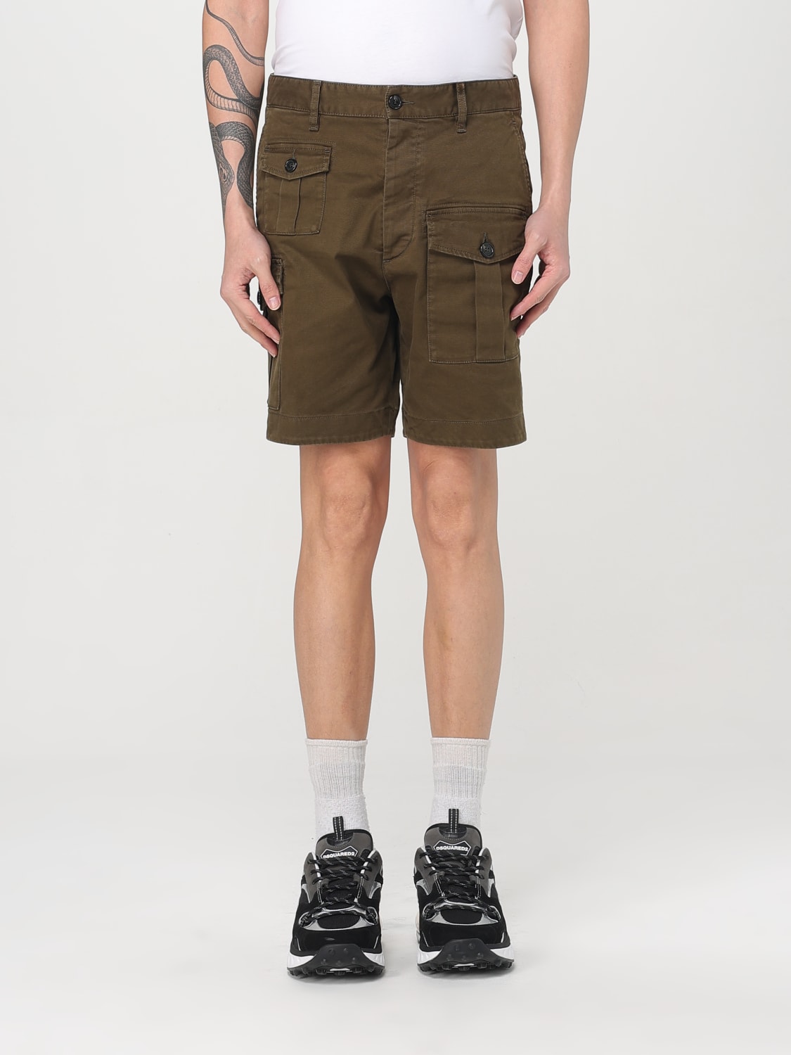 DSQUARED2 PANTALONES CORTOS: Pantalones cortos hombre Dsquared2, Verde - Img 1