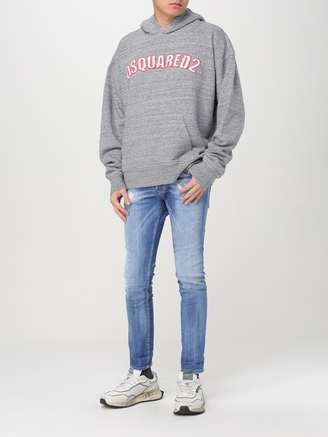 DSQUARED2 SWEATSHIRT: Sweatshirt men Dsquared2, Grey - Img 2