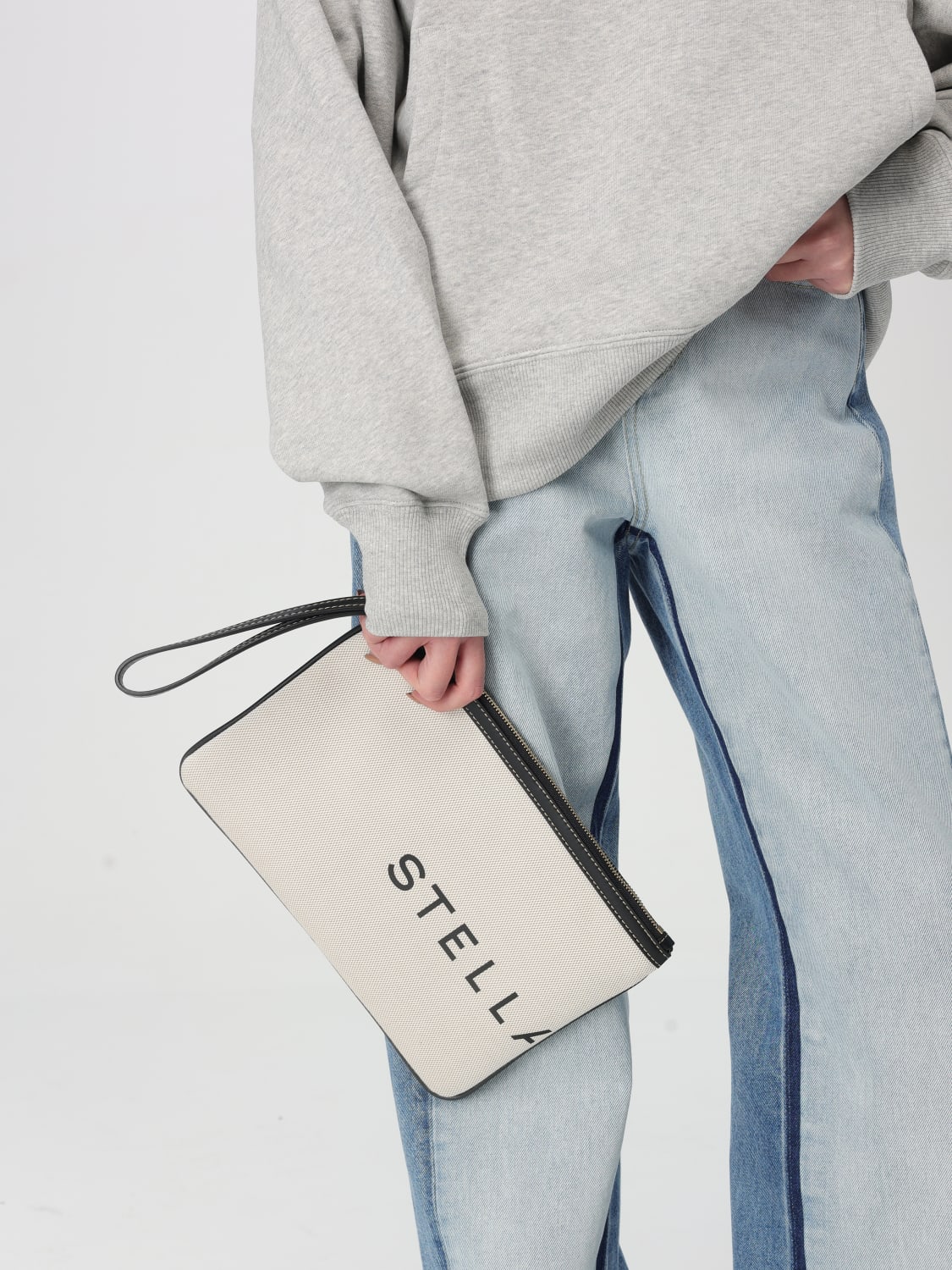 STELLA MCCARTNEY POCHETTE: Sac porté main femme Stella McCartney, Beige - Img 2