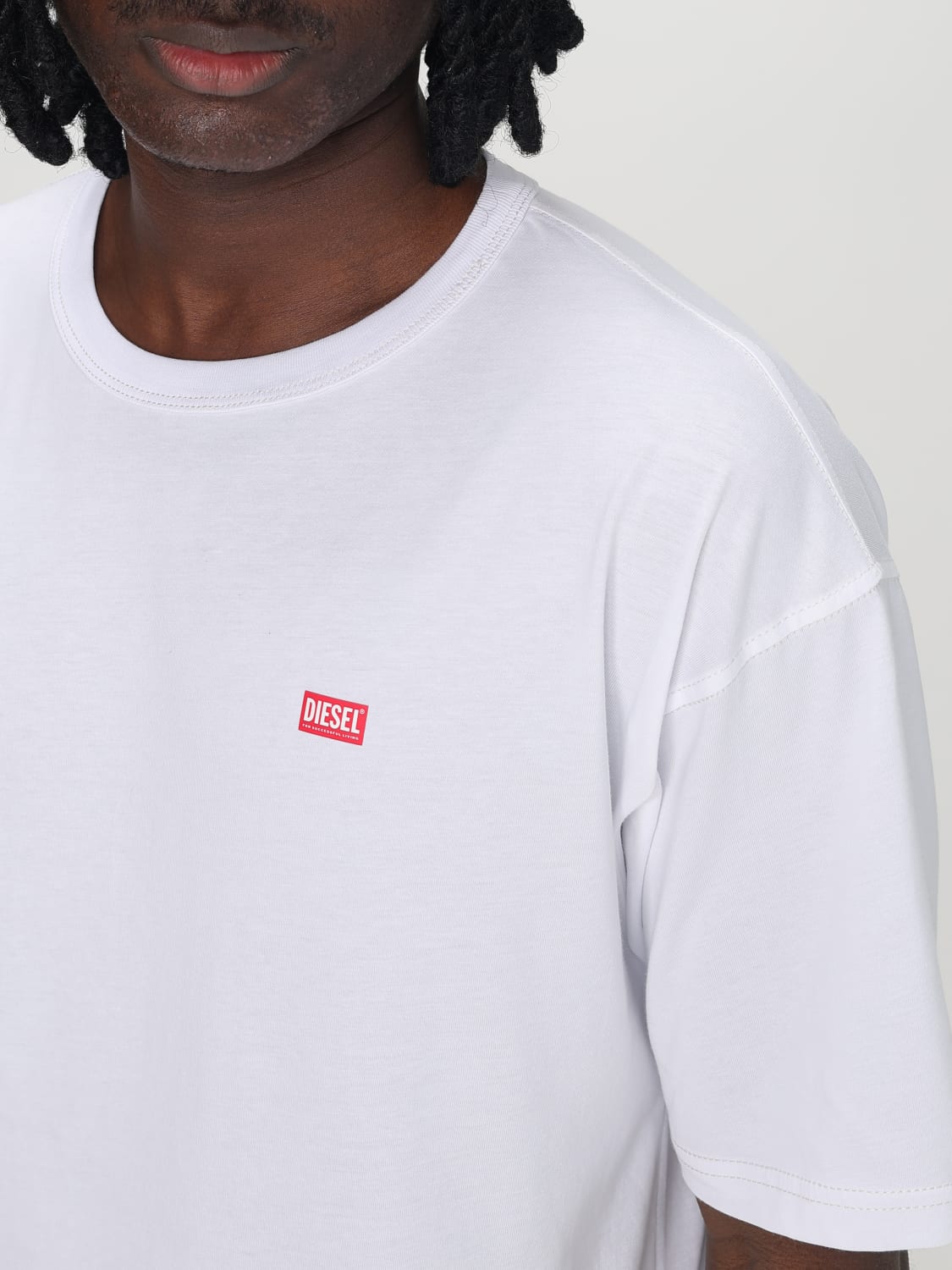 Tシャツ・カットソー DIESEL Men T-shirt White A164000QIAM 100 楽天市場】ディーゼル DIESEL Tシャツ メンズ ホワイト T-shirts